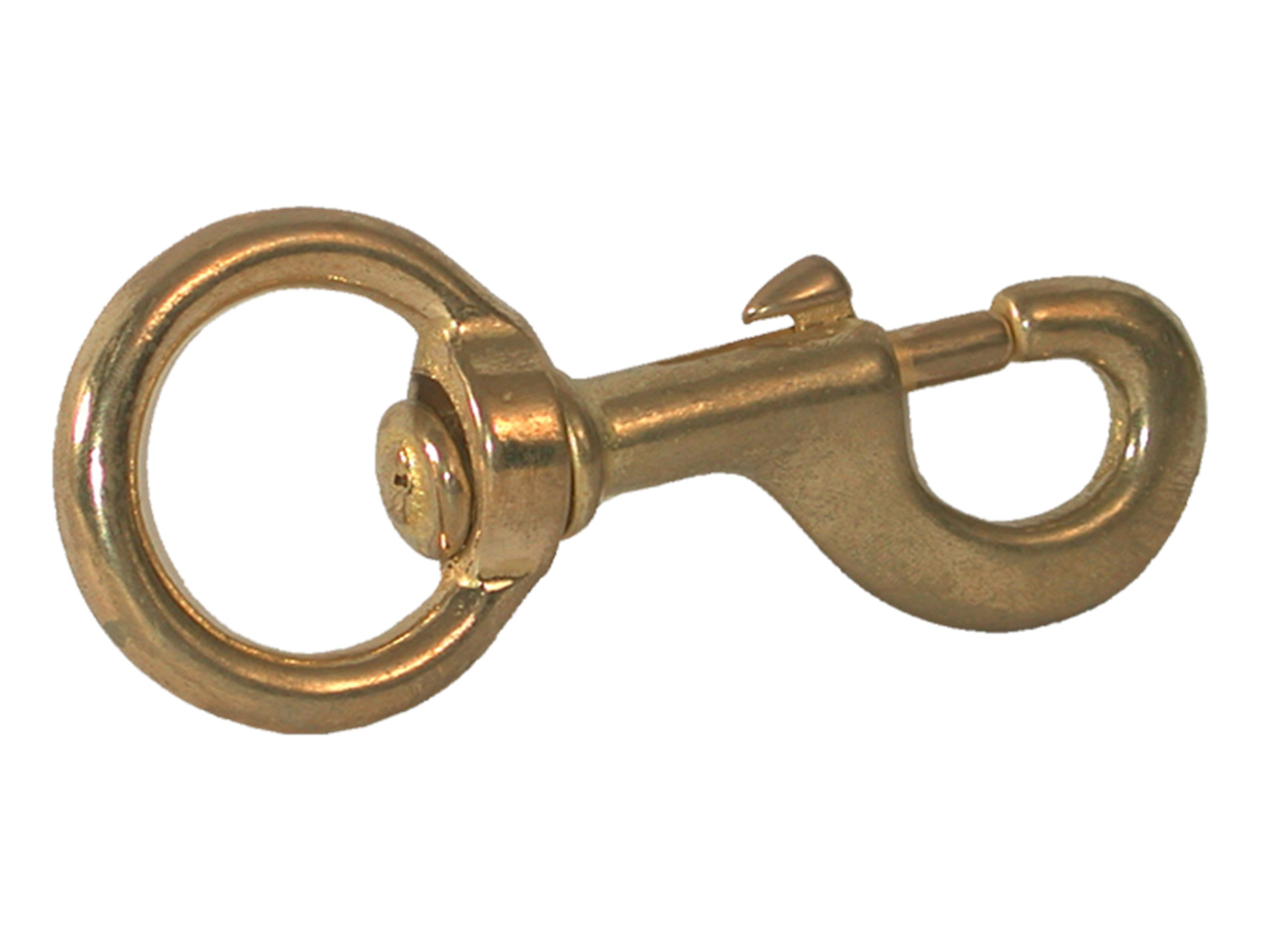 Mousqueton tirette laiton 32mm