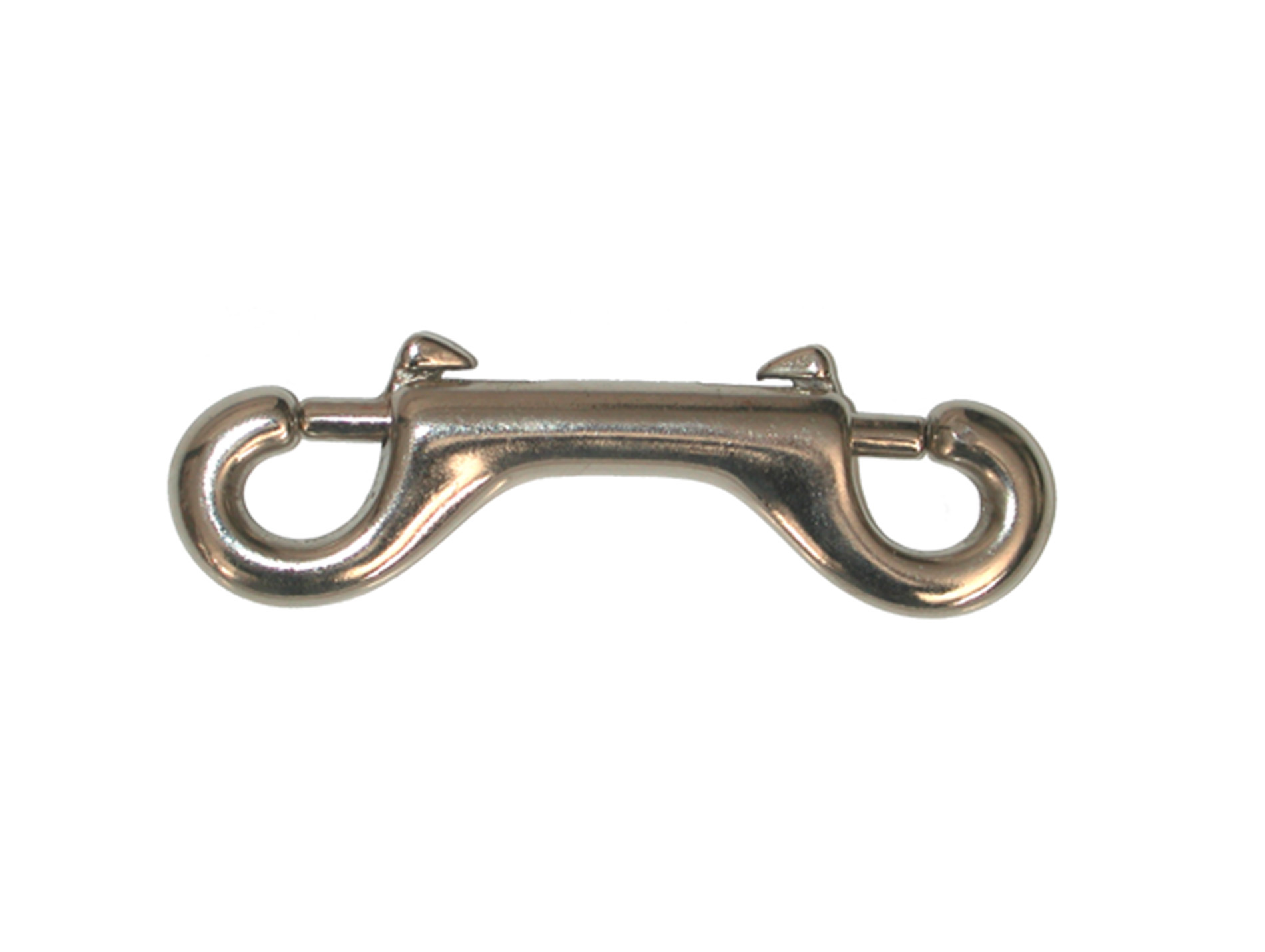 Mousqueton double acier 9cm