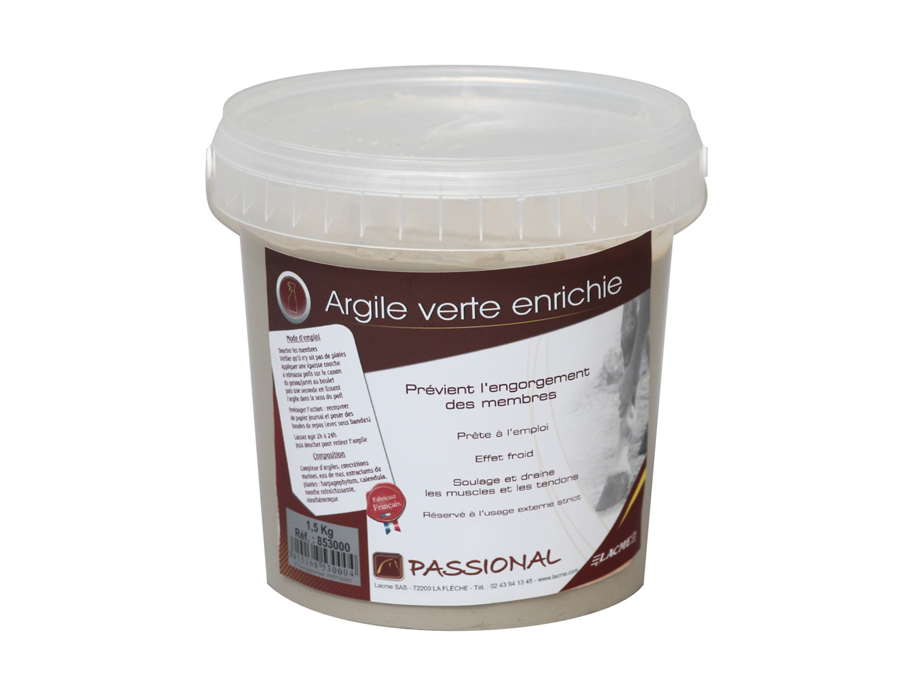 Argile verte enrichie 1.5kg