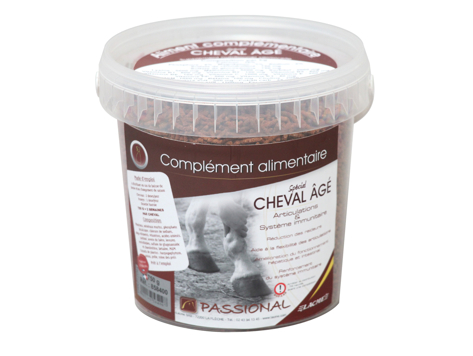 Supplément nutritionnel cheval âgé PASSIONNAL 750g