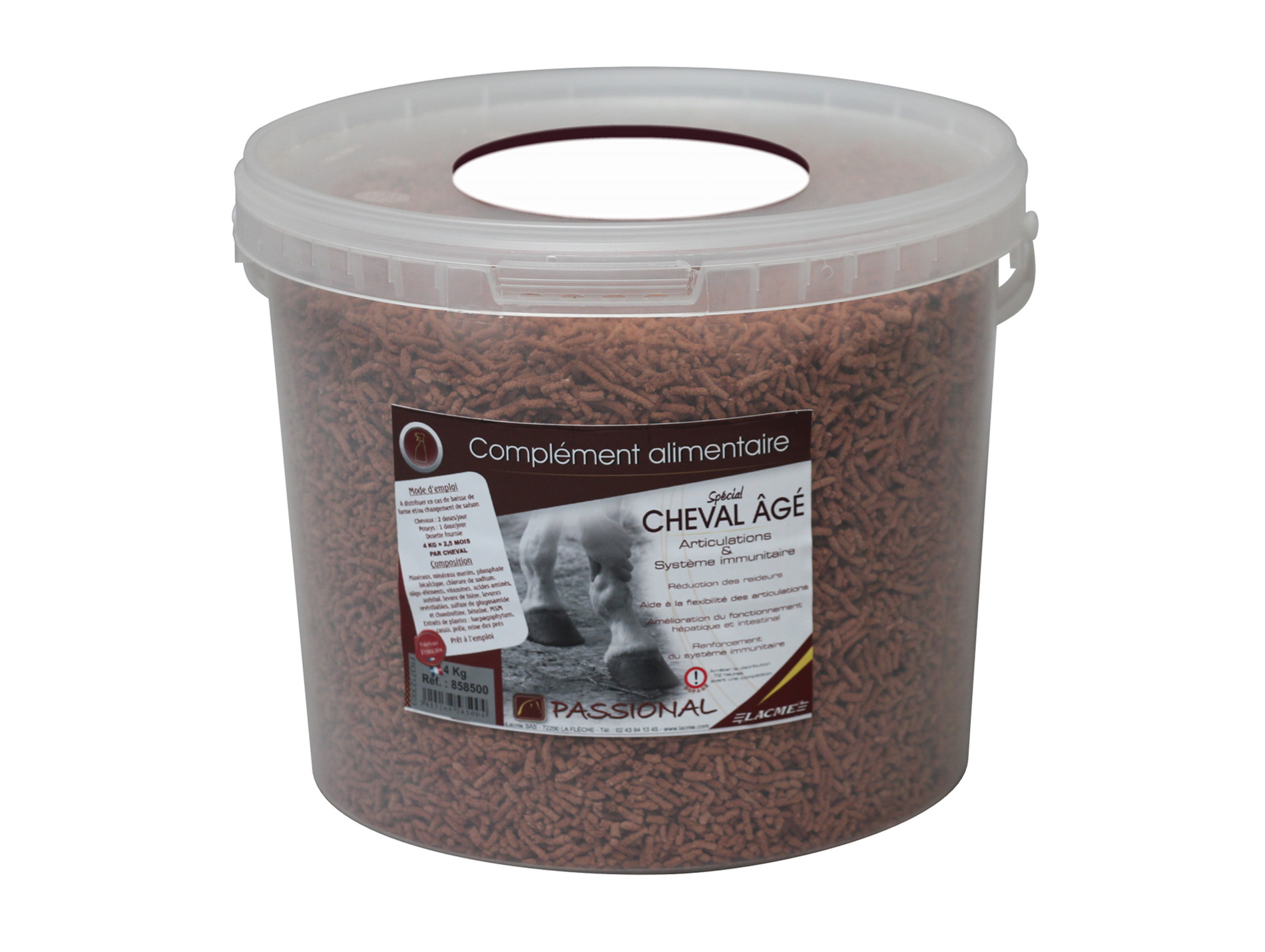 Supplément nutritionnel cheval âgé PASSIONNAL 4kg