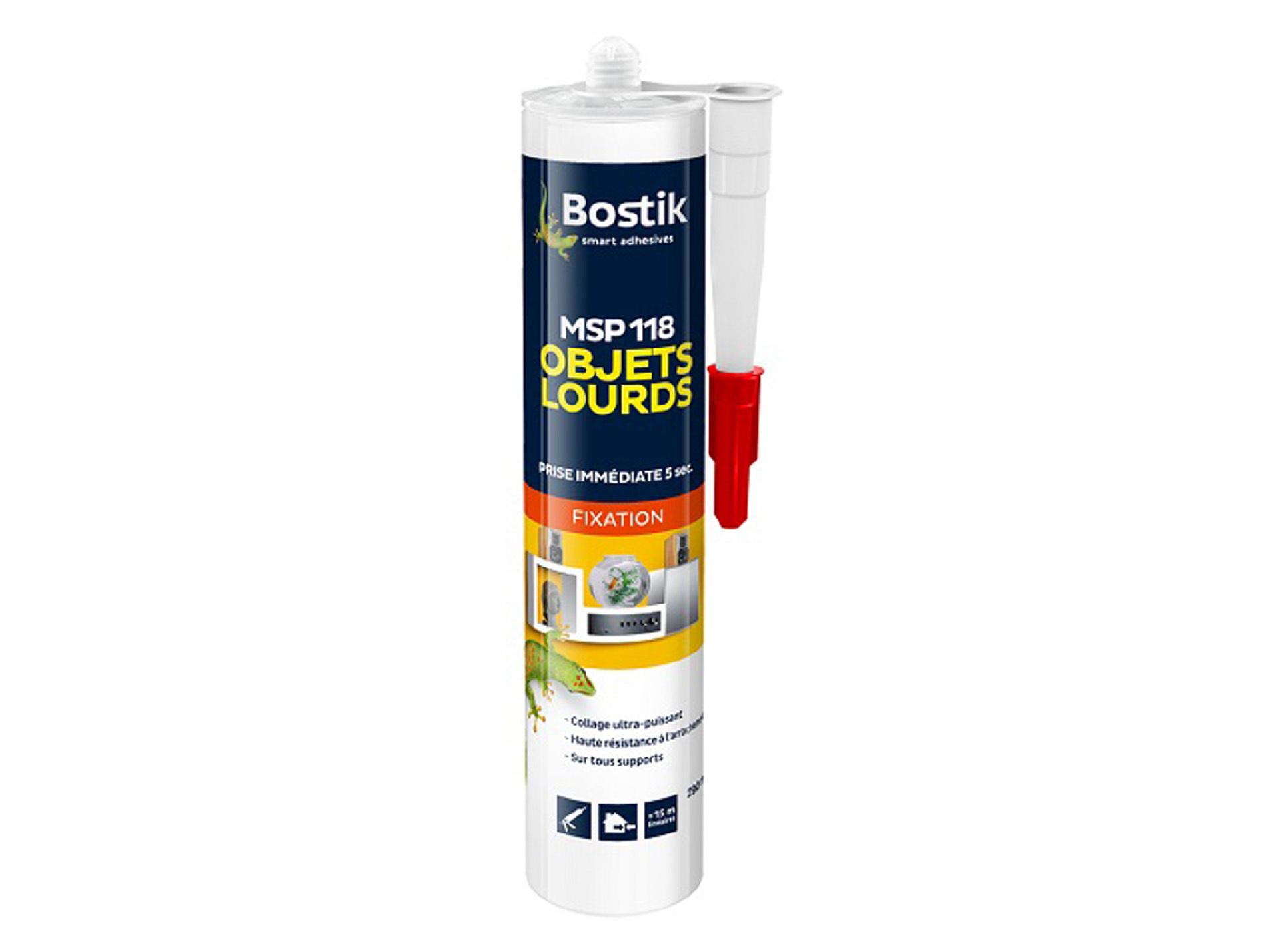 Colle fixation objets lourds BOSTIK MSP 118 290ml