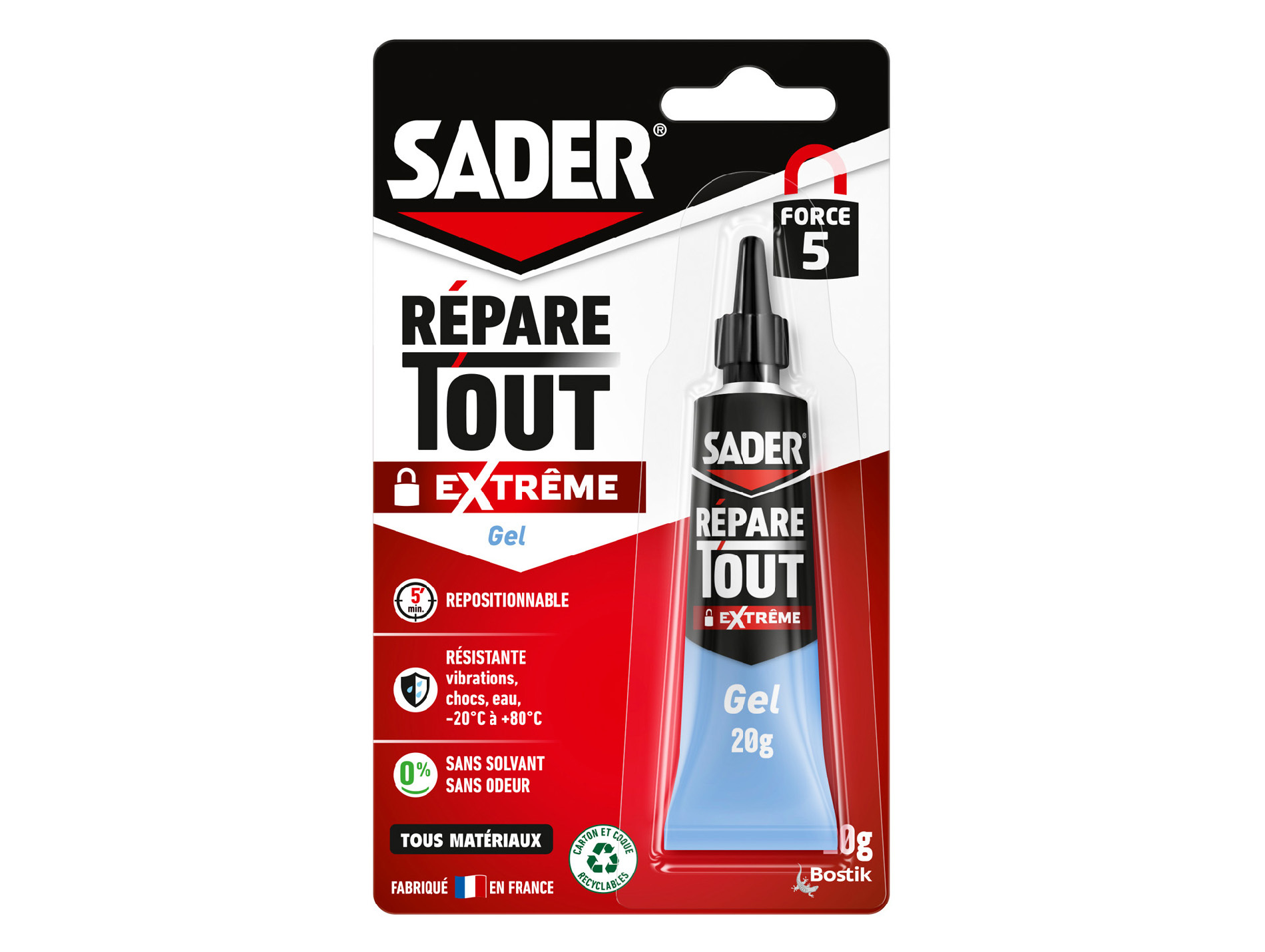Colle répare tout extrême SADER Gel 20g