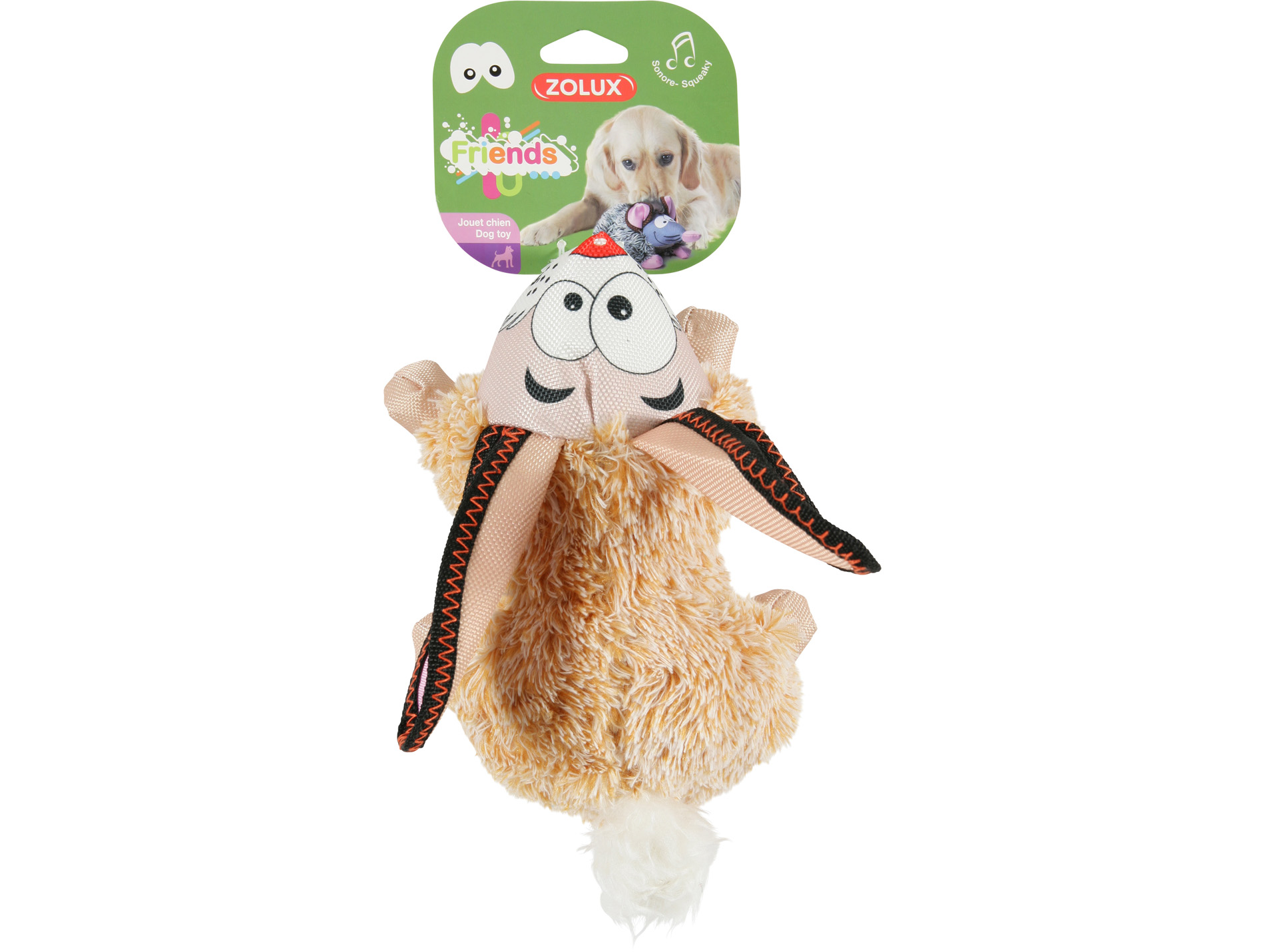 Jouet peluche sonore lapin