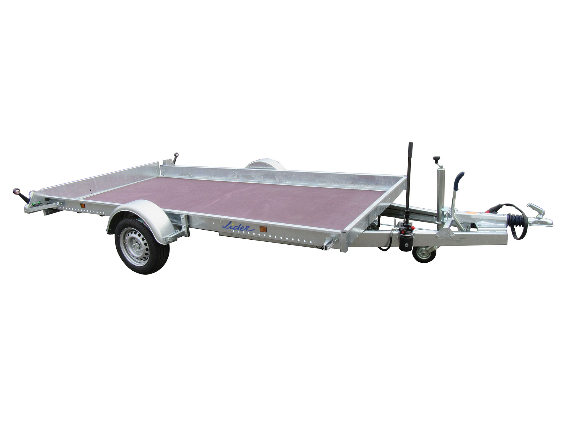 Remorque plateau abaissable LIDER 36830 L.3,5m 1500kg