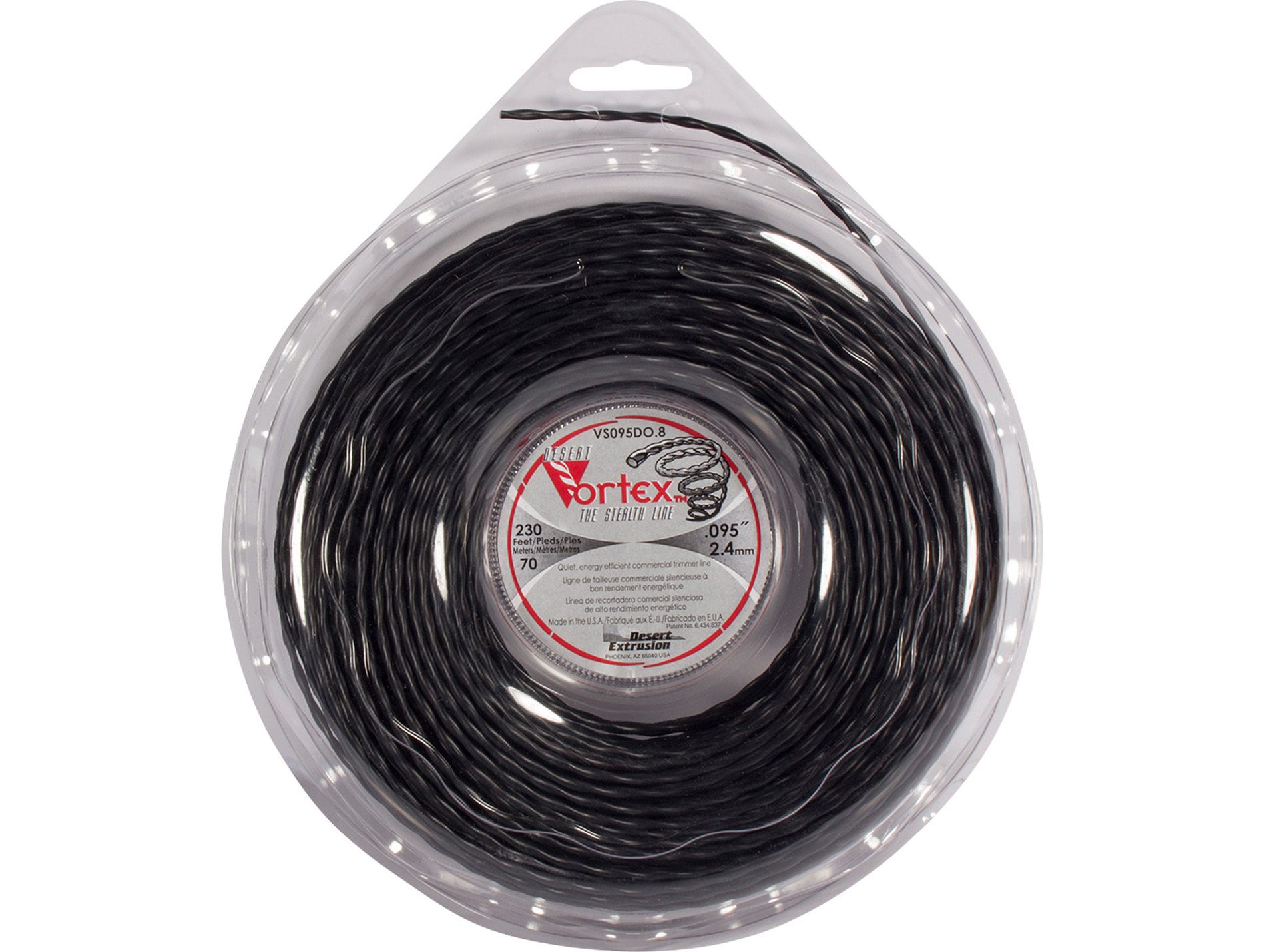 Fil Nylon Vortex Ø2,4mm 70,1m