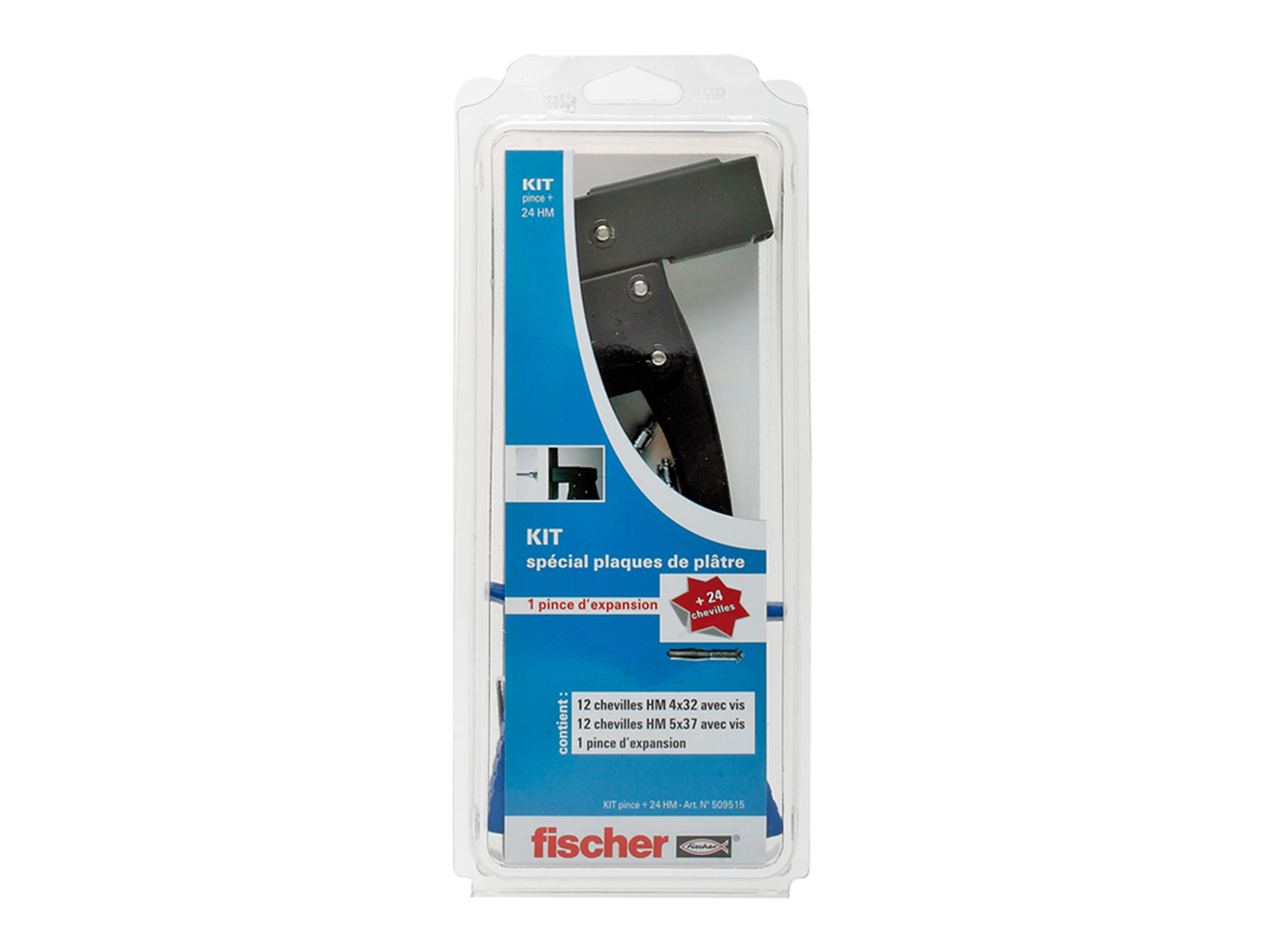 Kit complet pour fixations dans plaques de plâtre FISCHER