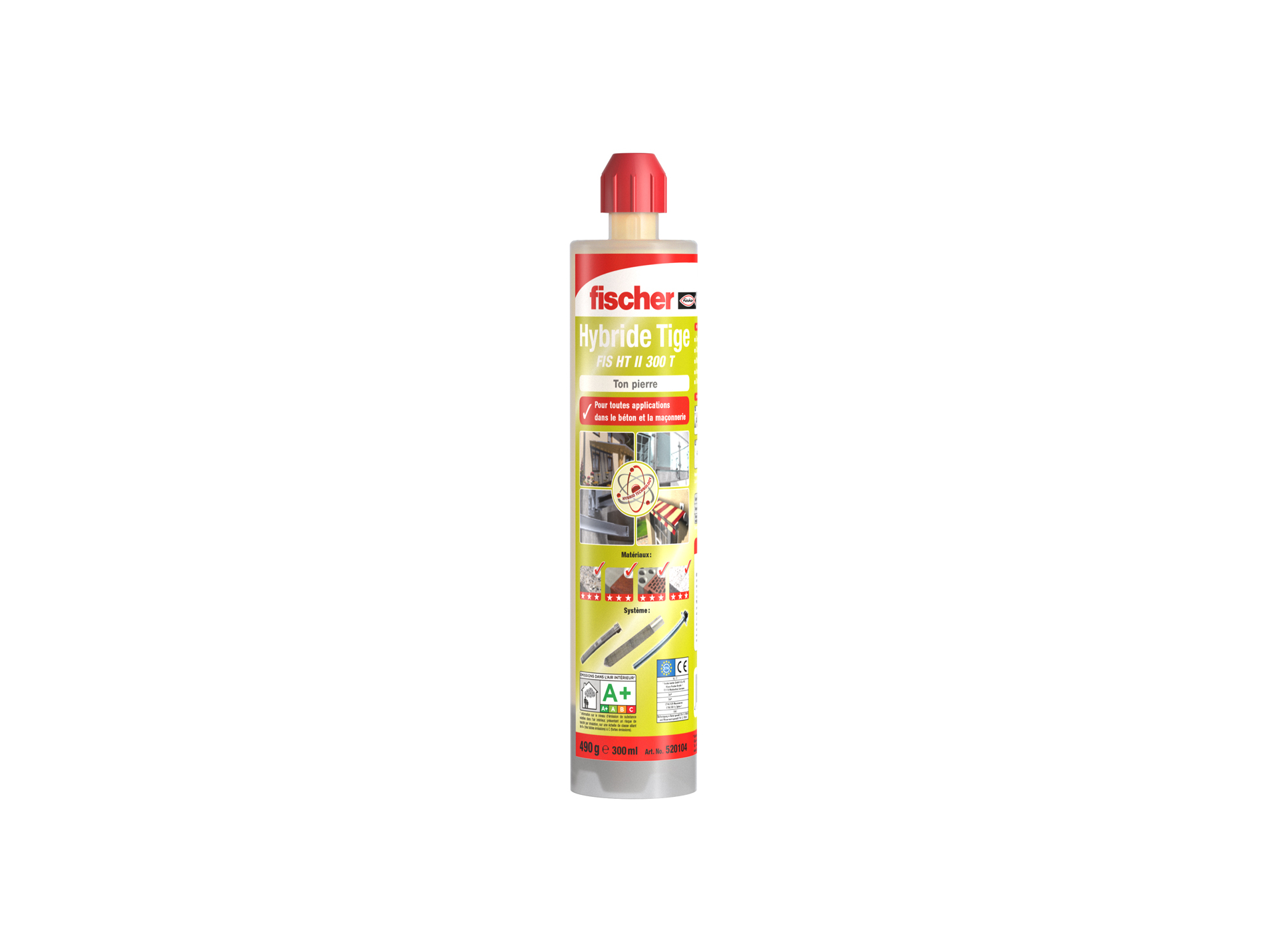 Scellement chimique hybride FISCHER HT 300 ton Pierre