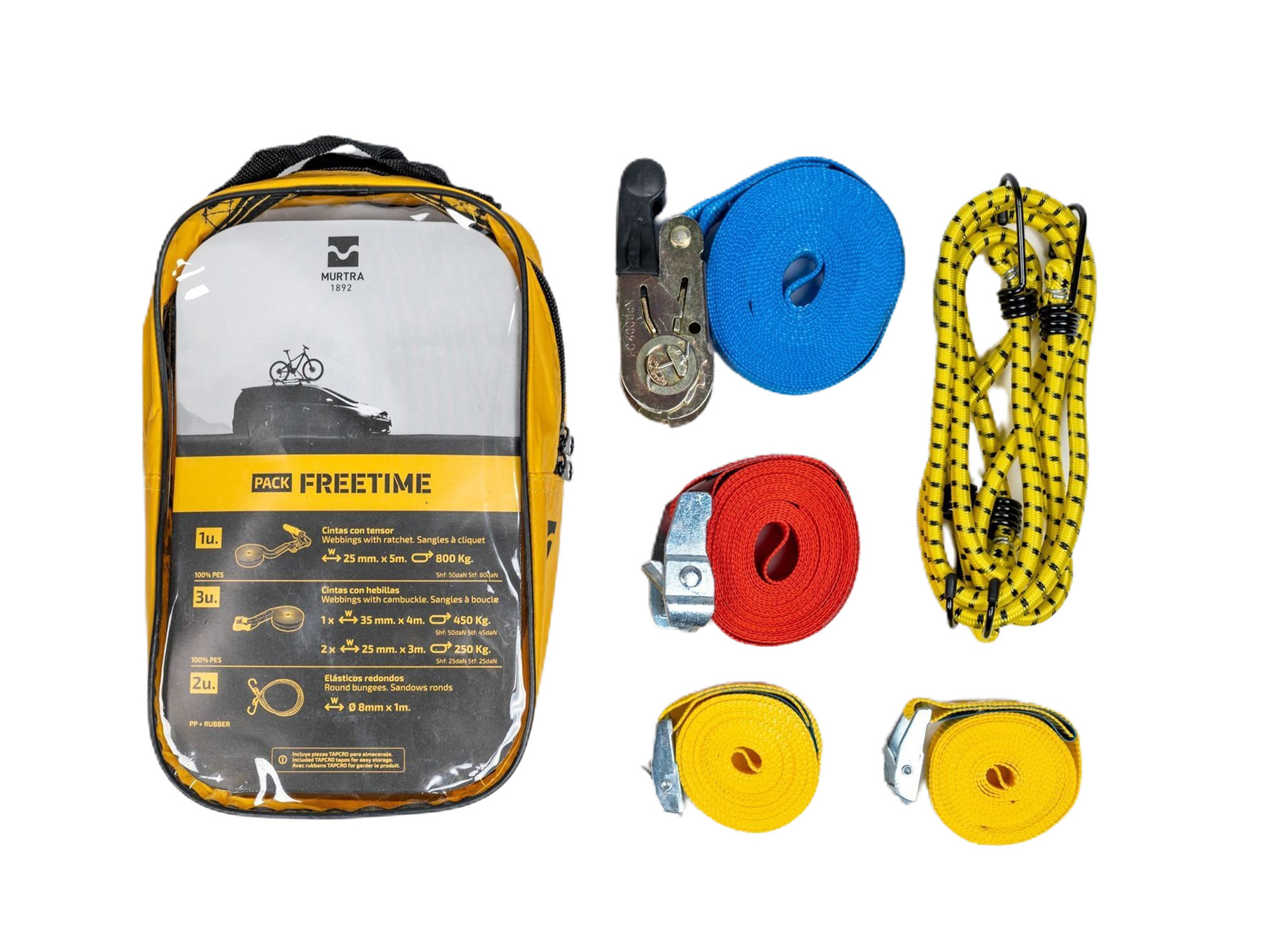 Pack arrimage chargement Freetime 5 sangles