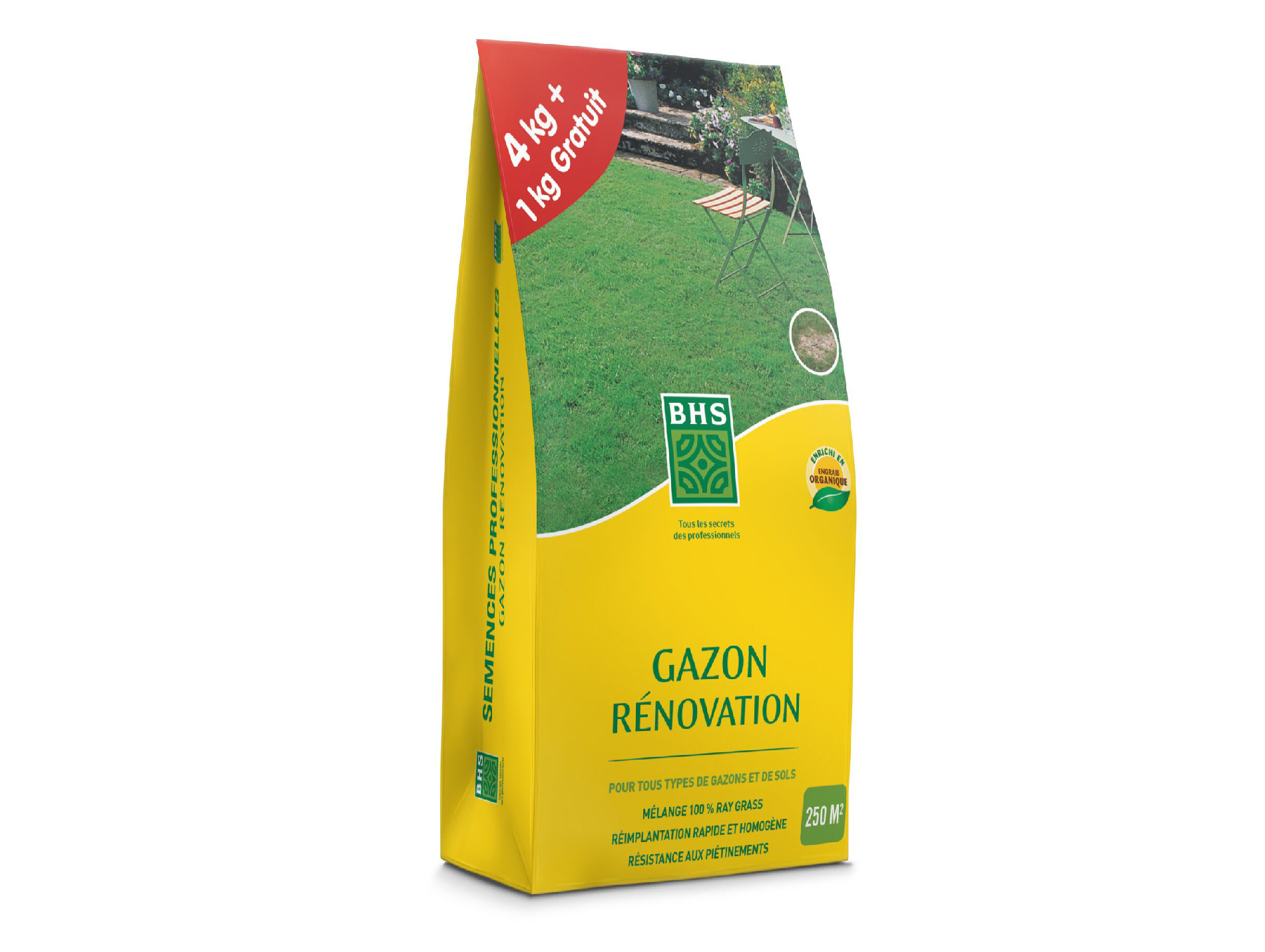 Gazon regarnissage + Engrais Promo BHS 250m²