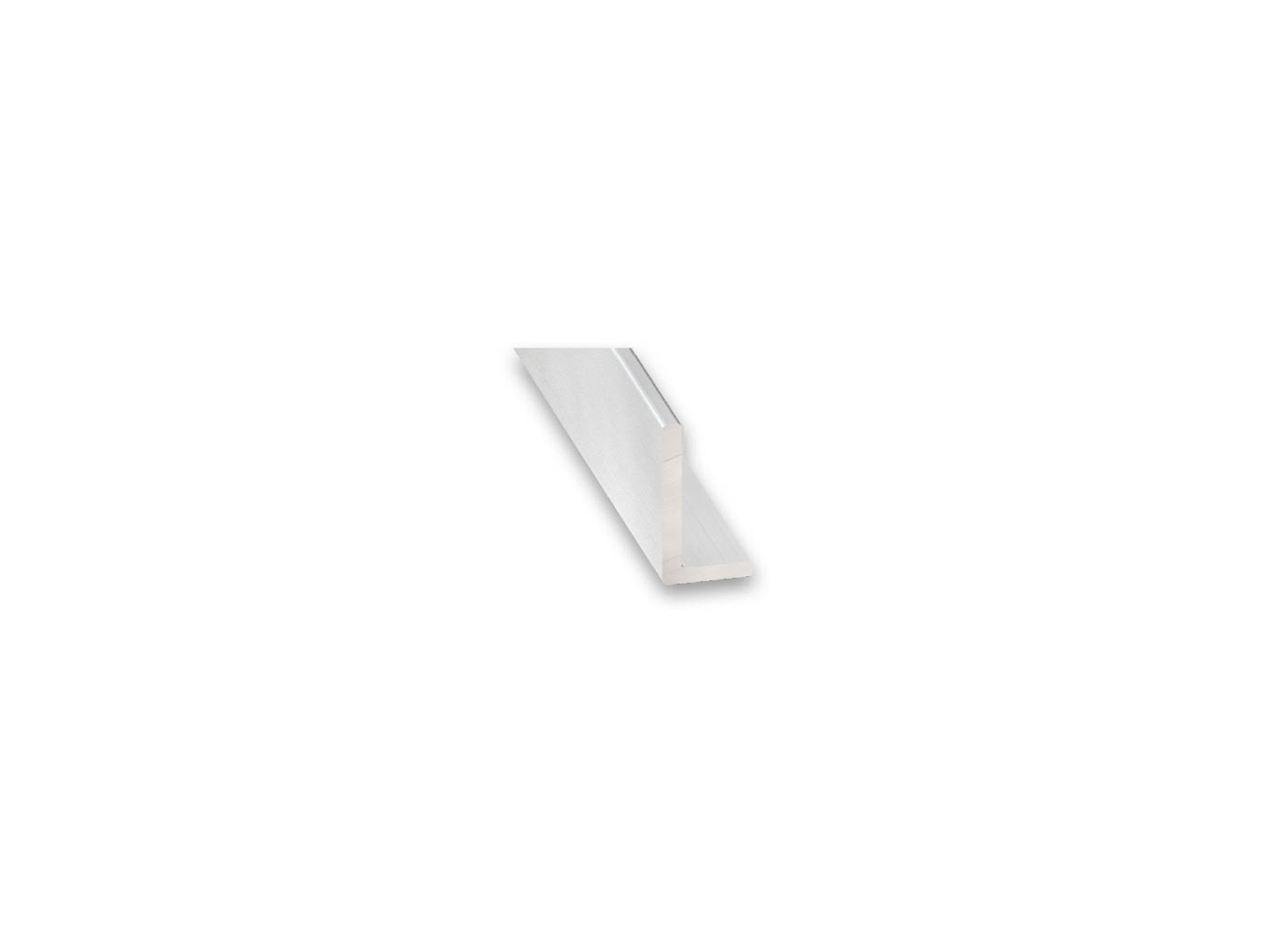 Cornière égale CQFD en aluminium anodisé incolore 15x10mm 2m