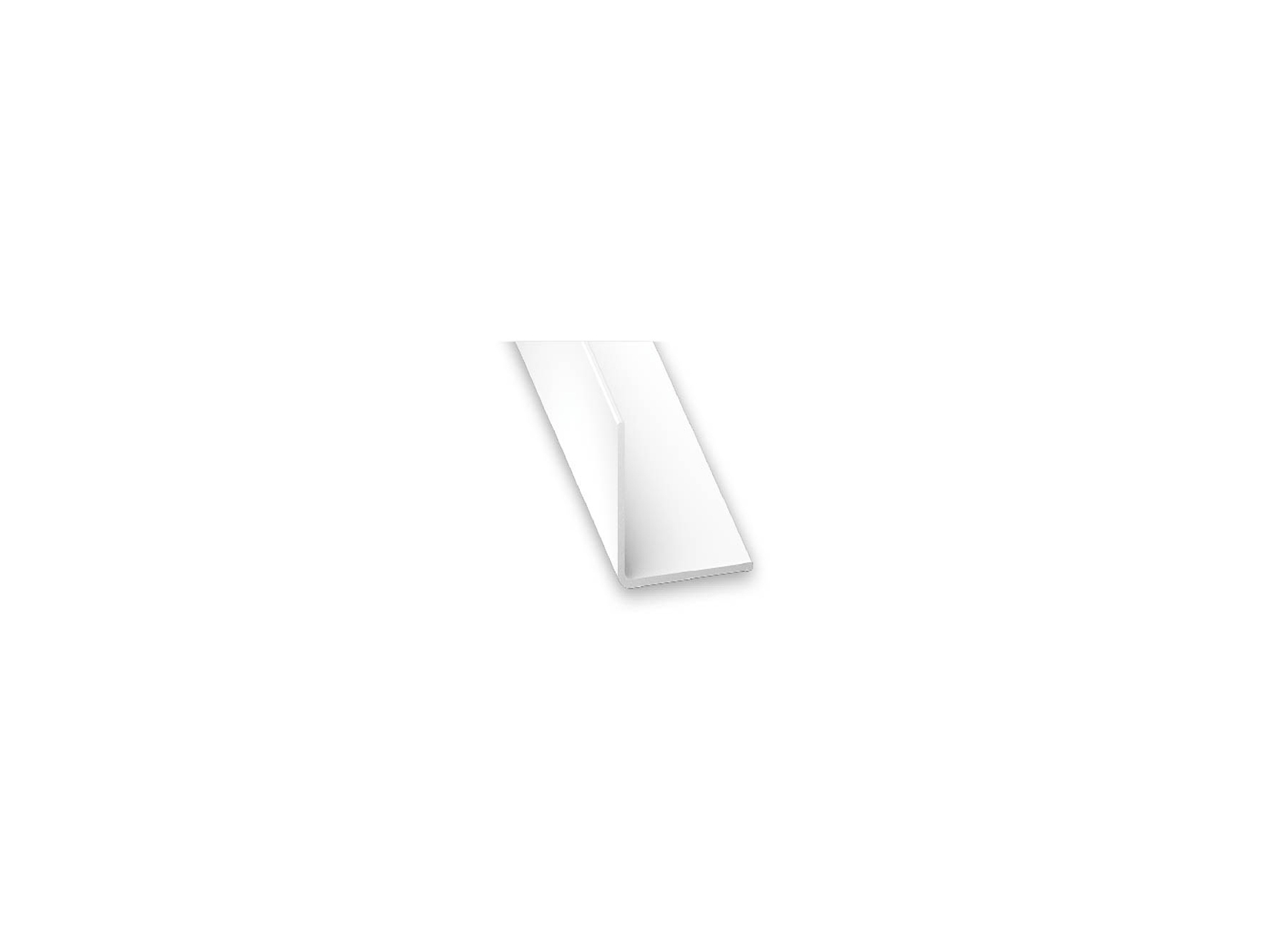 Cornière égale CQFD en PVC blanc 40x40mm 2m