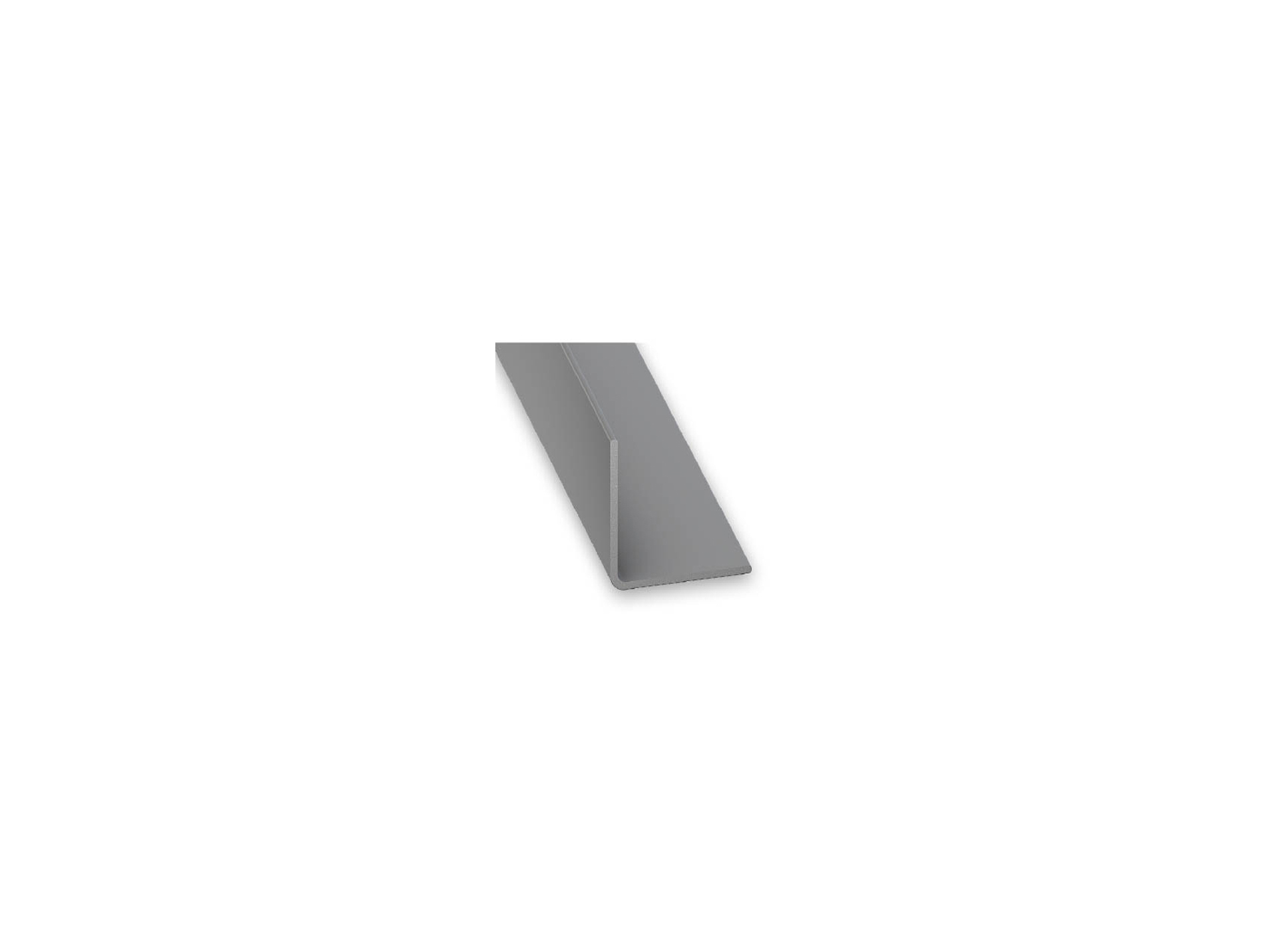 Cornière égale CQFD en PVC gris alu 15x15mm 2m
