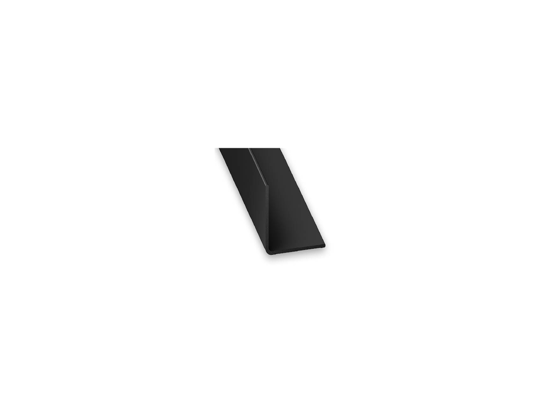 Cornière égale CQFD en PVC noir 15x15mm 2m
