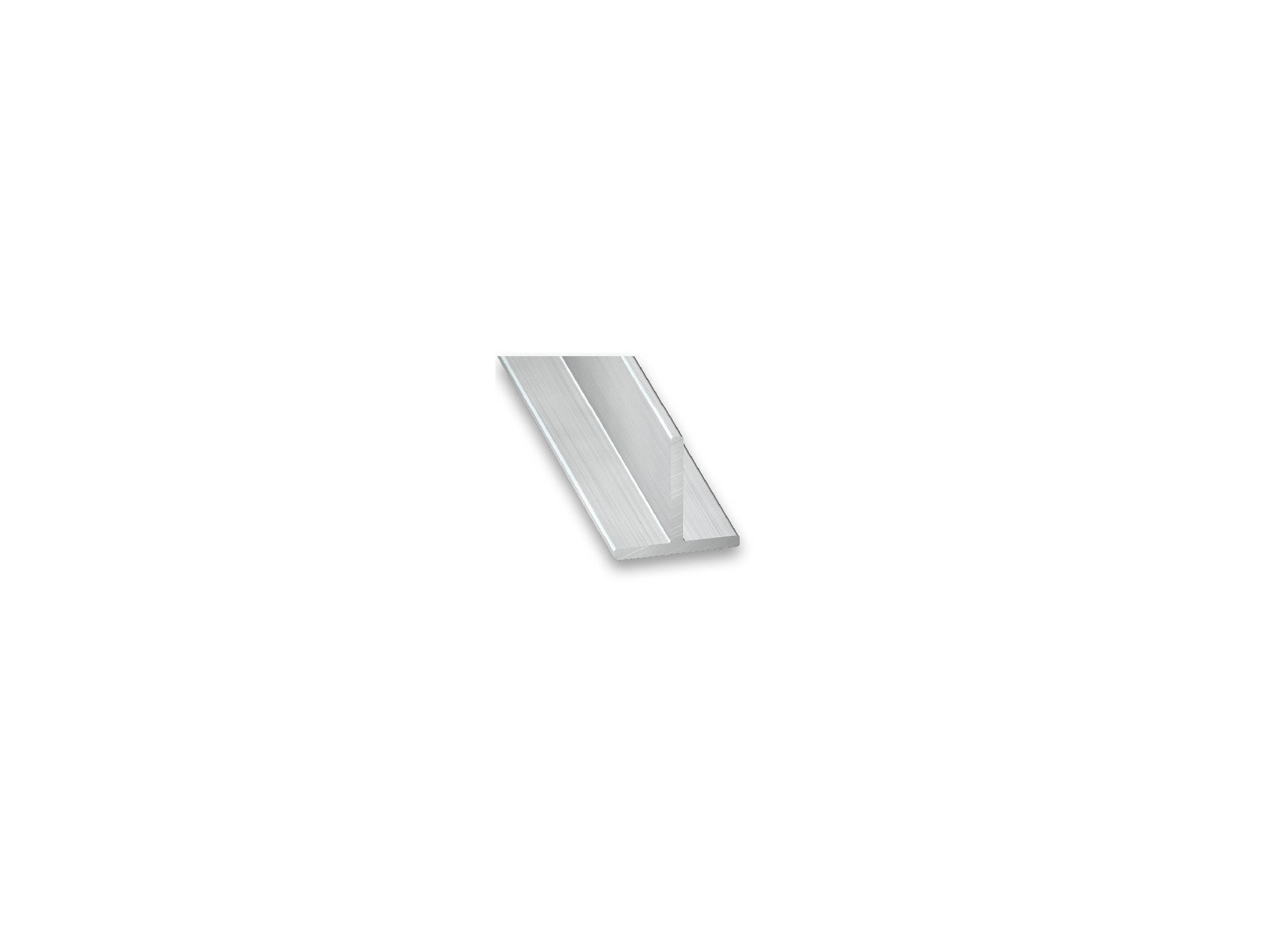 Profilé TÉ CQFD en aluminium brut 15x15x1,5mm 1m