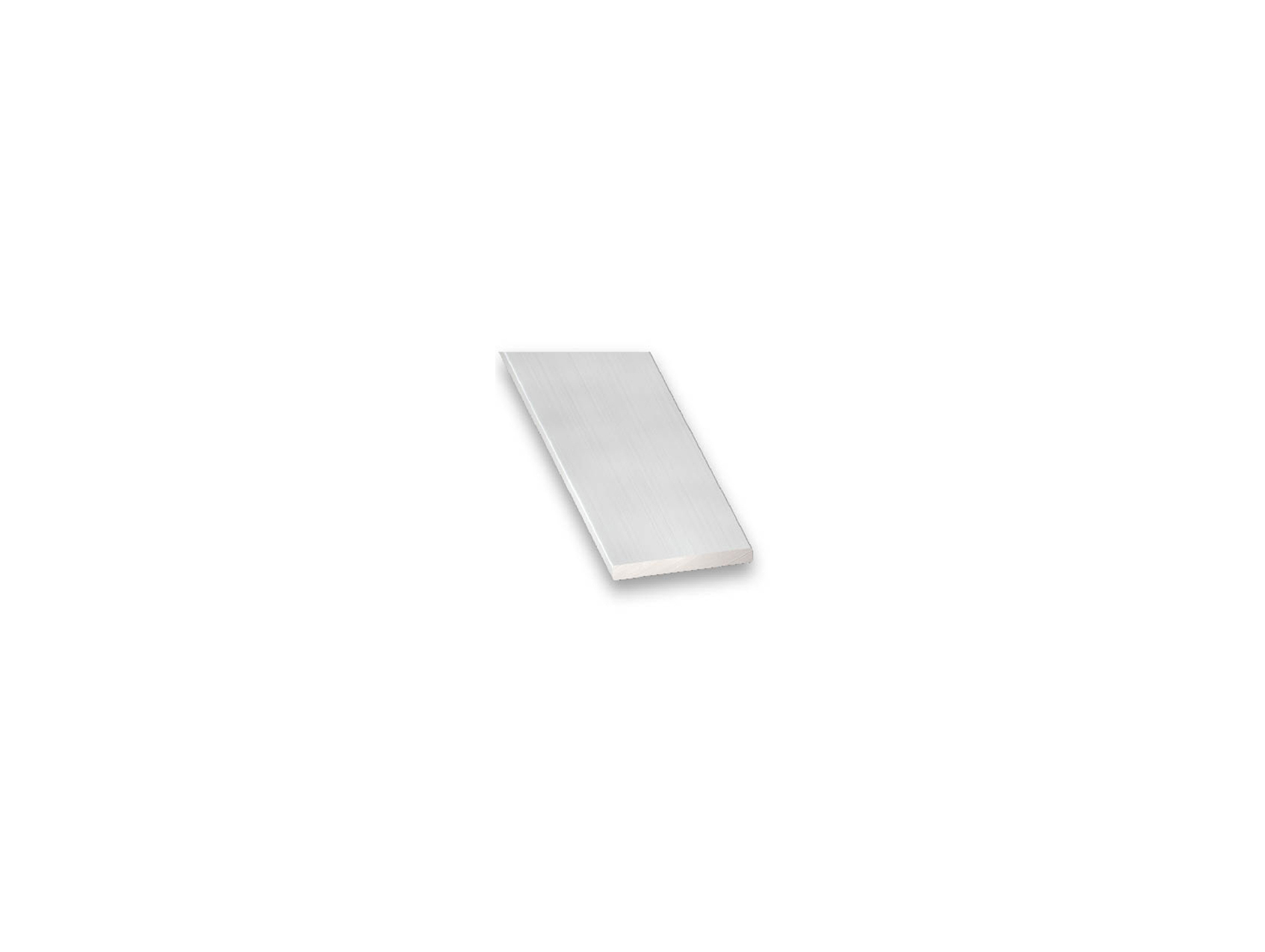 Plat aluminium anodisé incolore 15x2 L.1 m