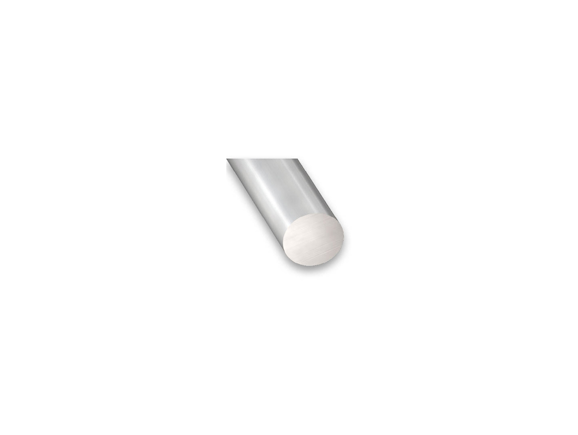 Profilé rond CQFD en aluminium anodisé incolore Ø4mm 1m