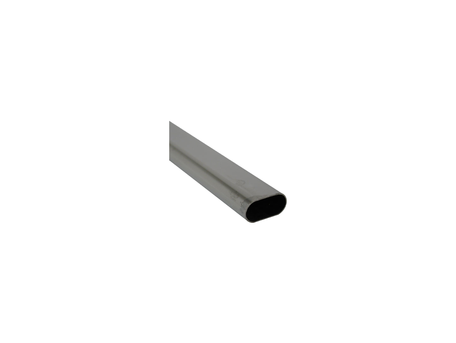 Tube ovale CQFD noir profilé 30x15x1.5mm 2m