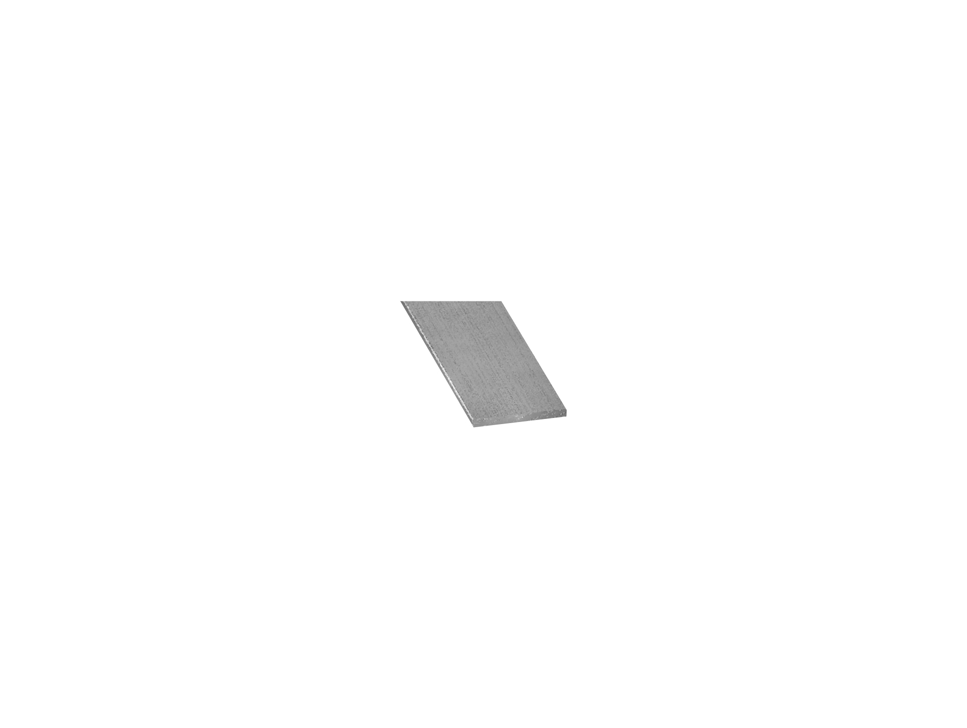Plat acier galvanisé 40x1,5mm L.1m
