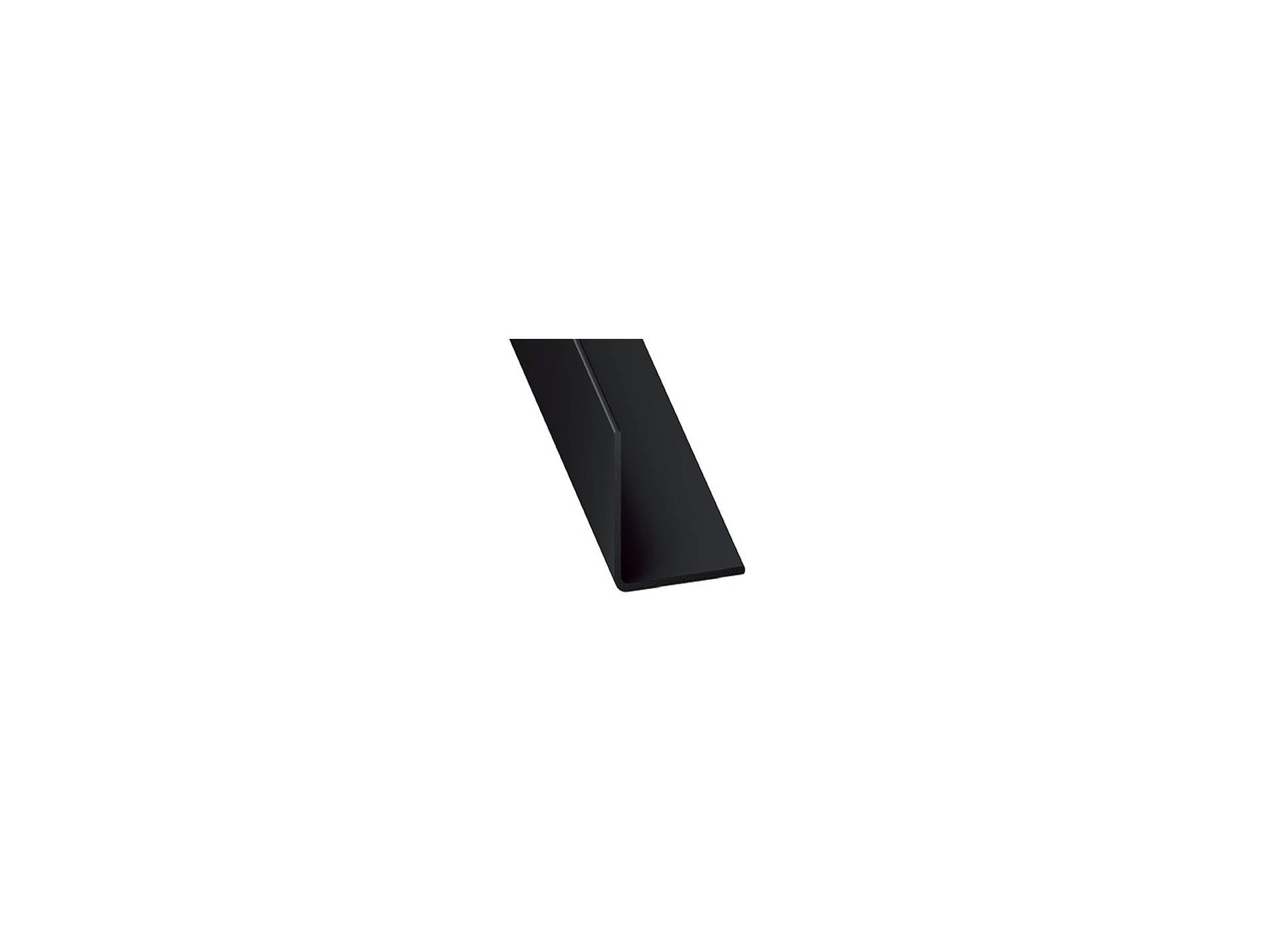 Cornière égale CQFD en PVC noir laqué 20x20mm 2m