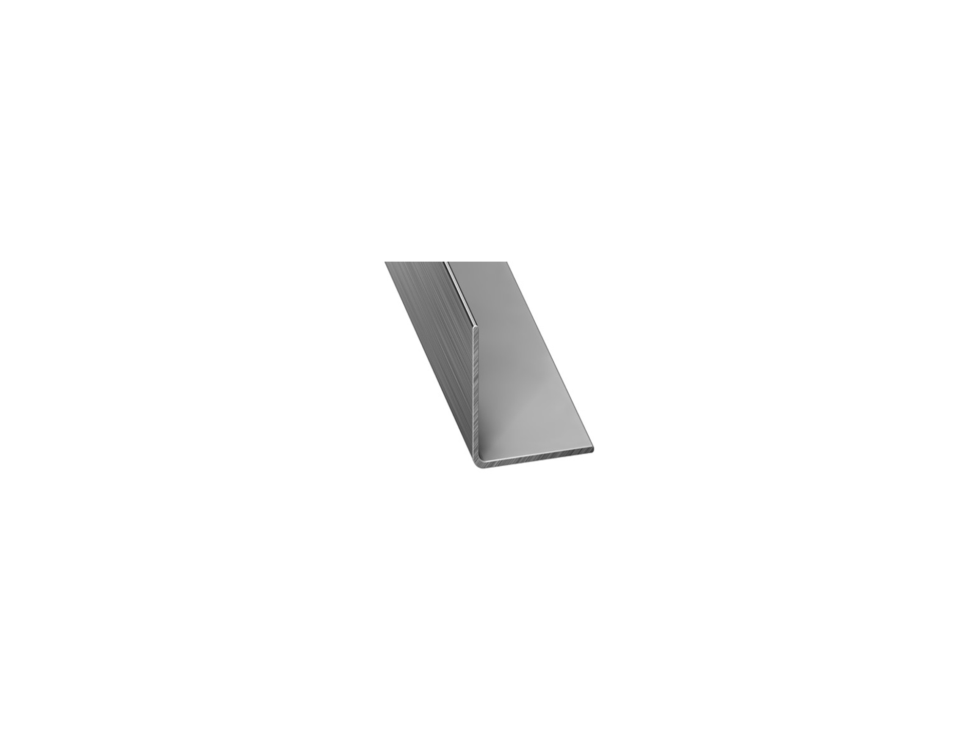 Cornière égale CQFD en PVC inox 20x20mm 2m