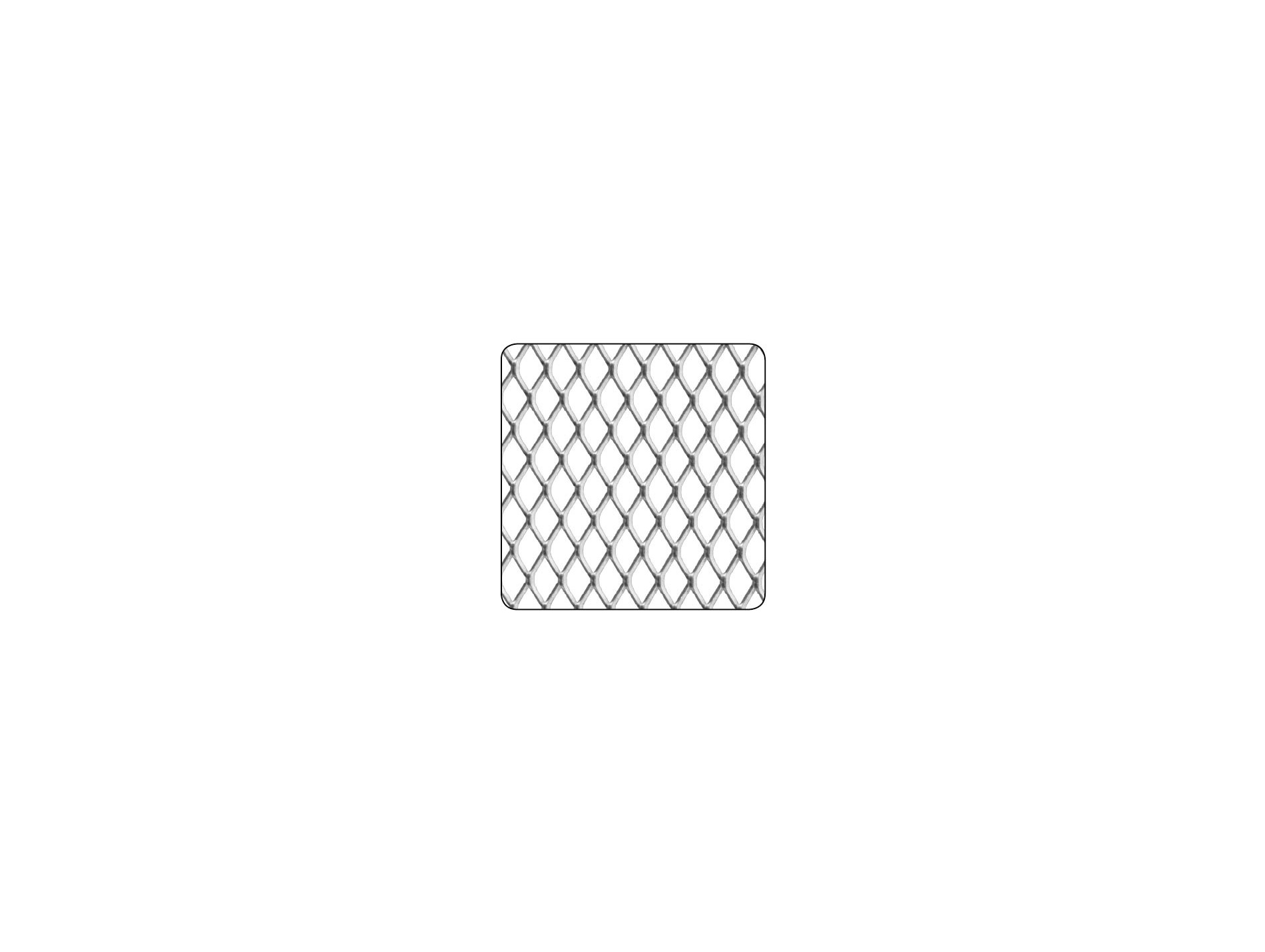 Métal déployé aluminium 500x250mm Ép.0,8mm