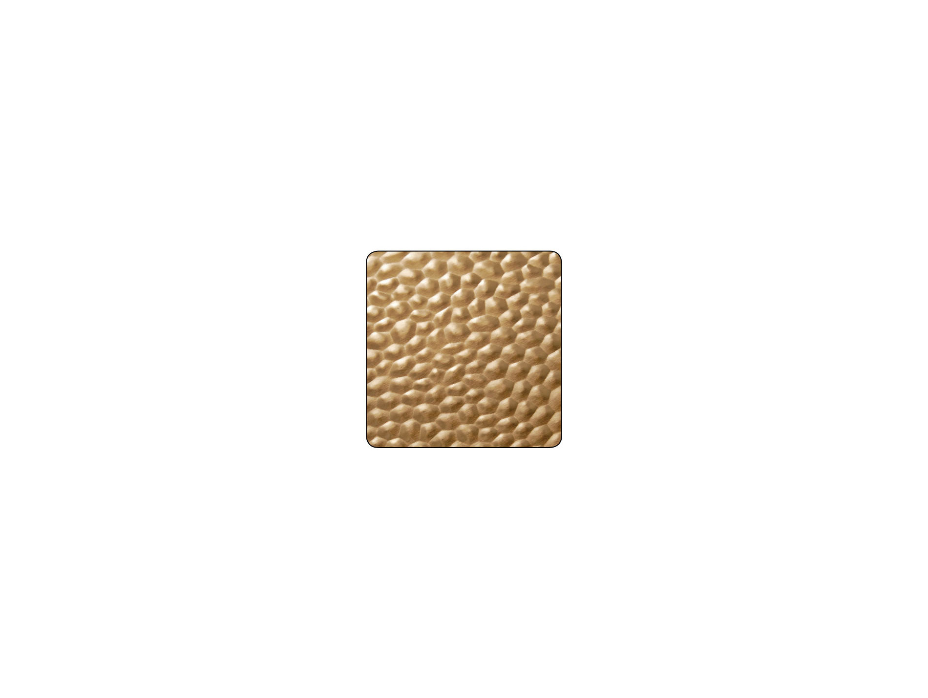 Tôle aluminium martelé anodisé cuivre 1000x500mm Ép.0,4mm