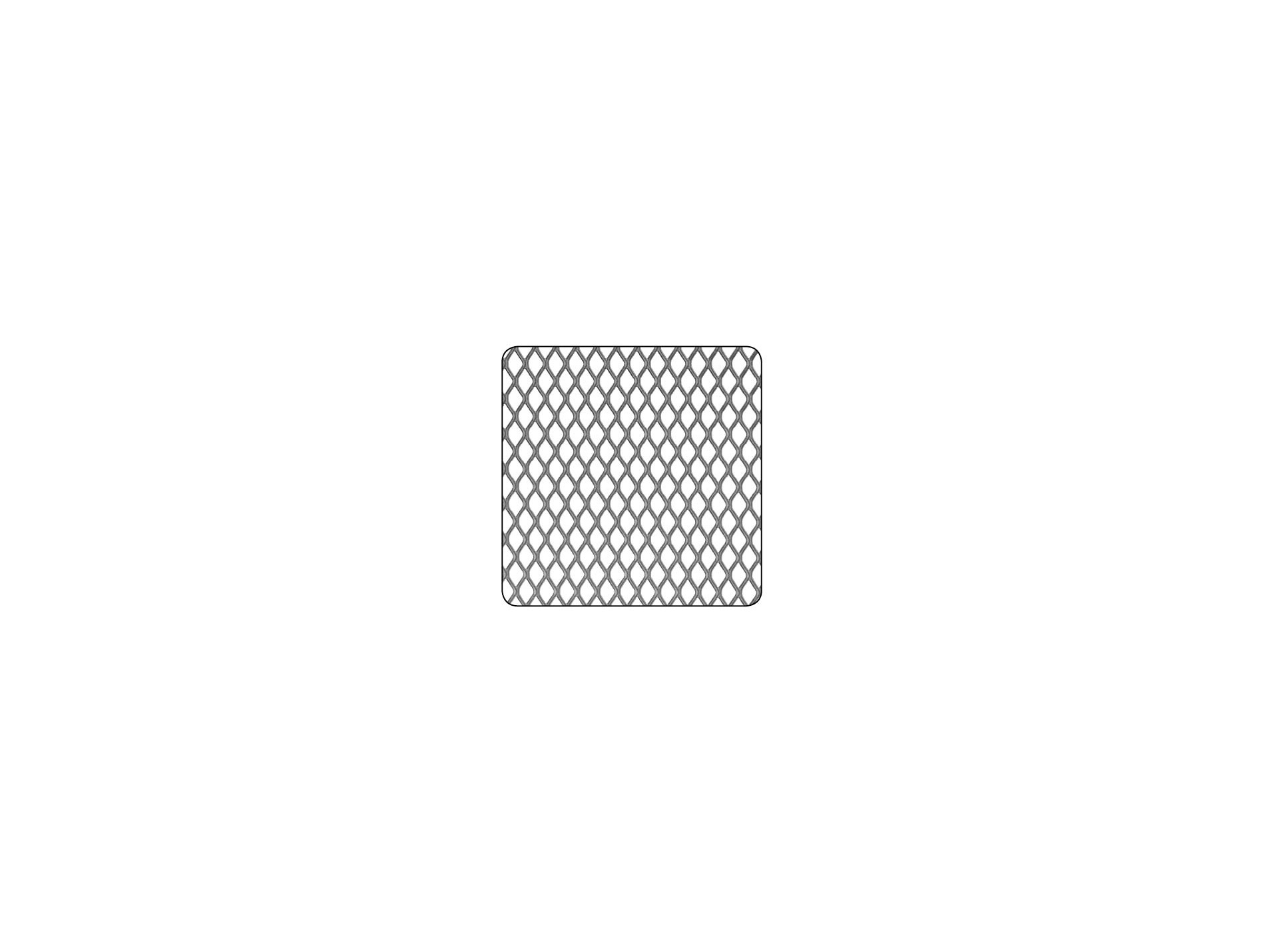 Métal déployé acier brut 500x1000x0,8mm