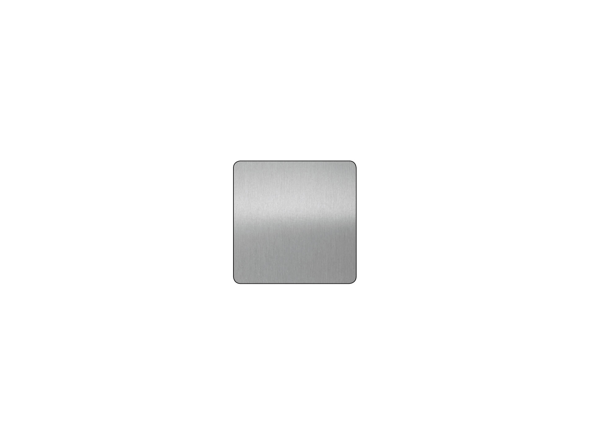 Tôle lisse aluminium anodisé argent brossé 500x500mm Ép.0,5mm
