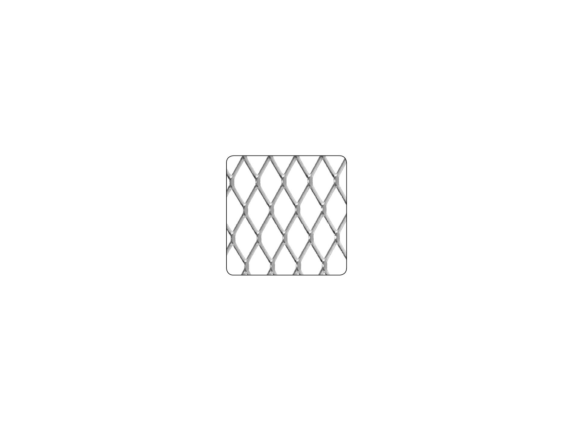 Métal déployé aluminium 500x500mm Ép.0,8mm