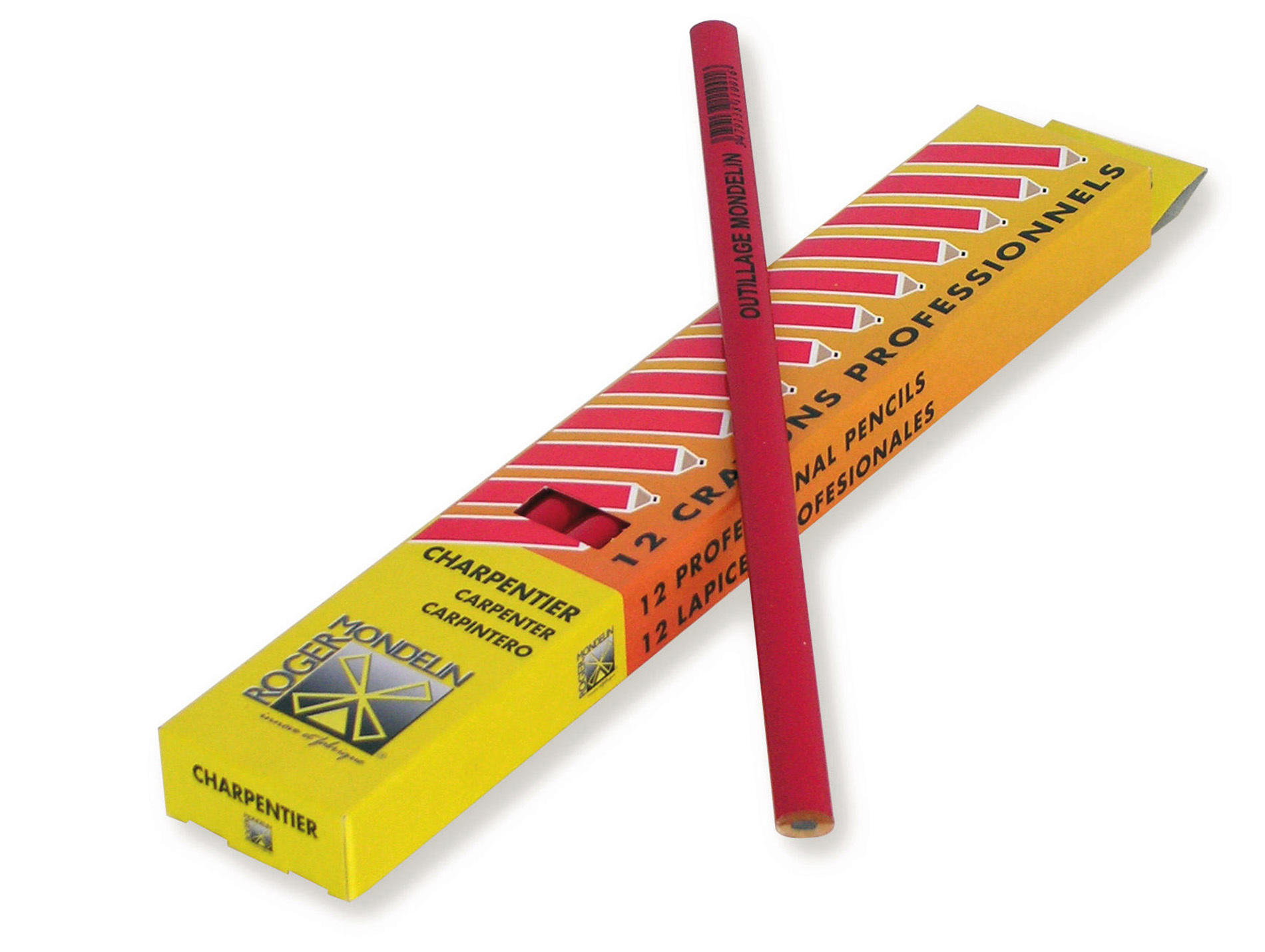 Crayon rouge charpentier