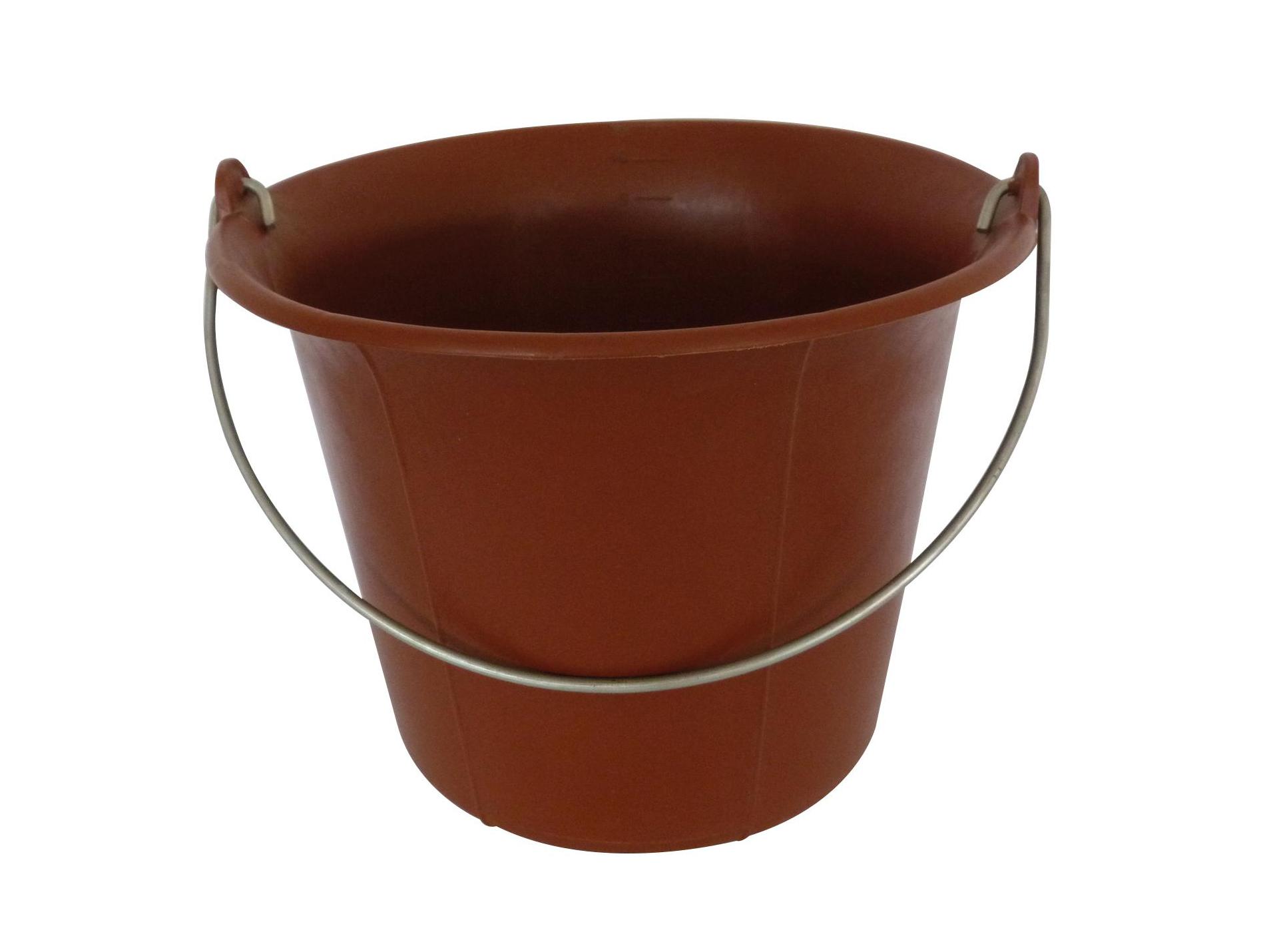 Seau de maçon plastique 11L rouge