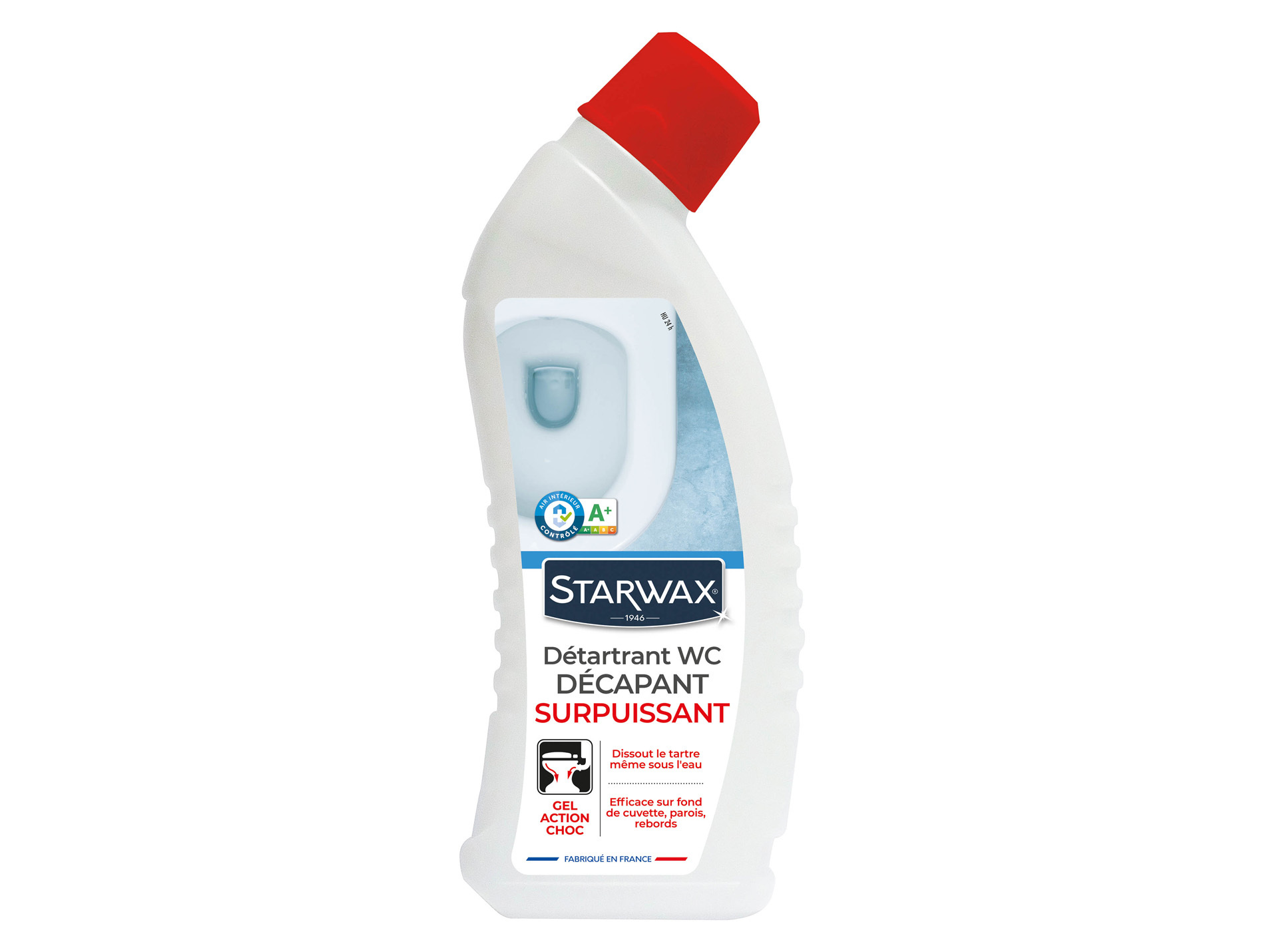 Détartrant WC surpuissant gel 750ml STARWAX