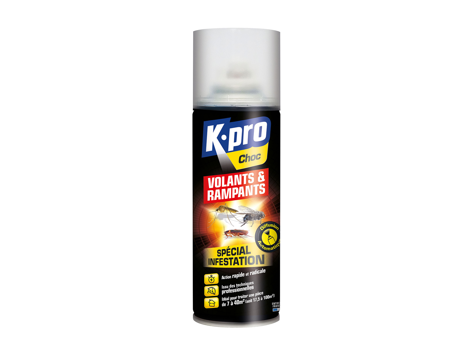 Aérosol diffusion en continue tous insectes 200ml KAPO Choc