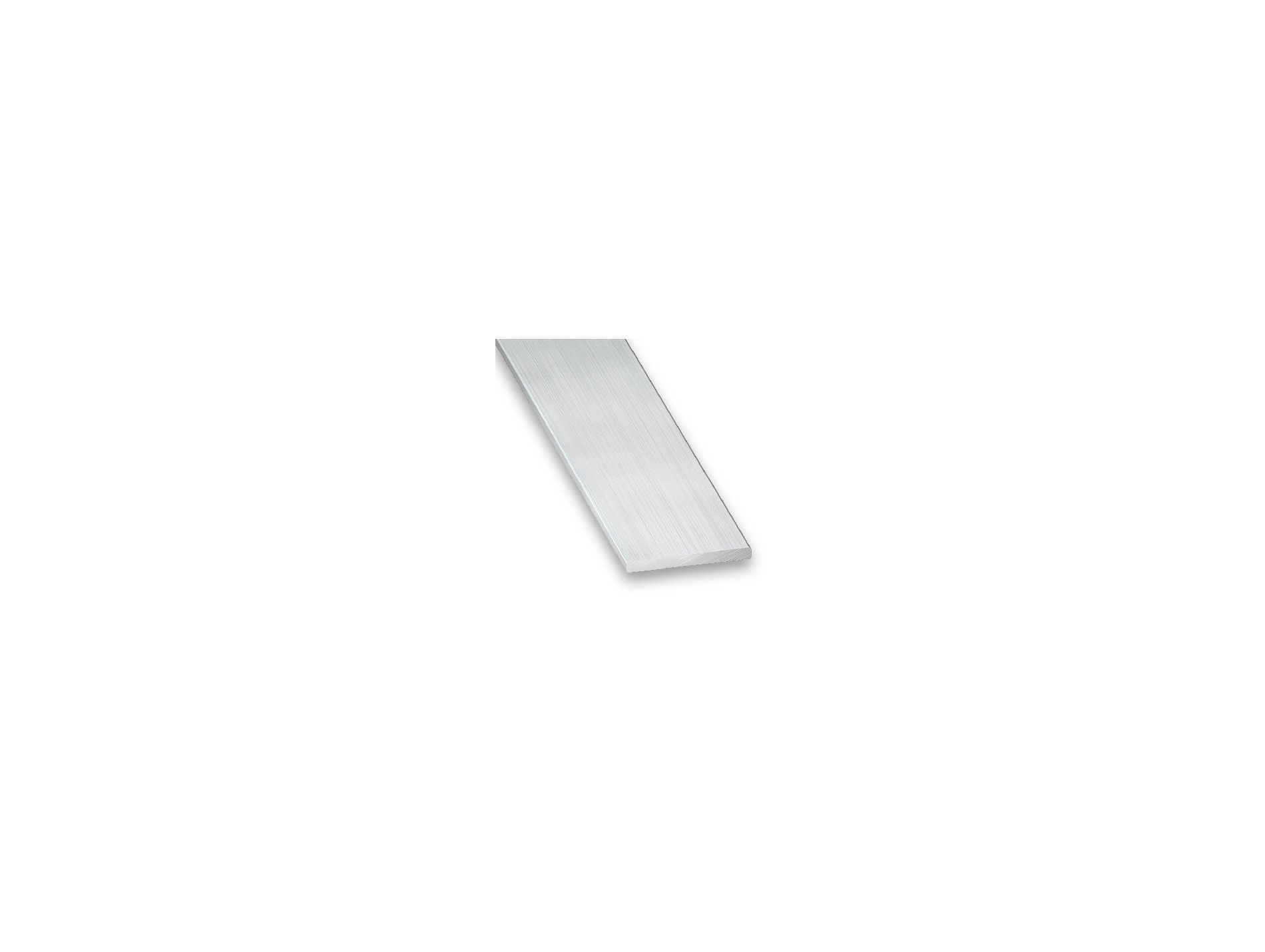 Plat aluminium brut 20x2mm L.2,50 m