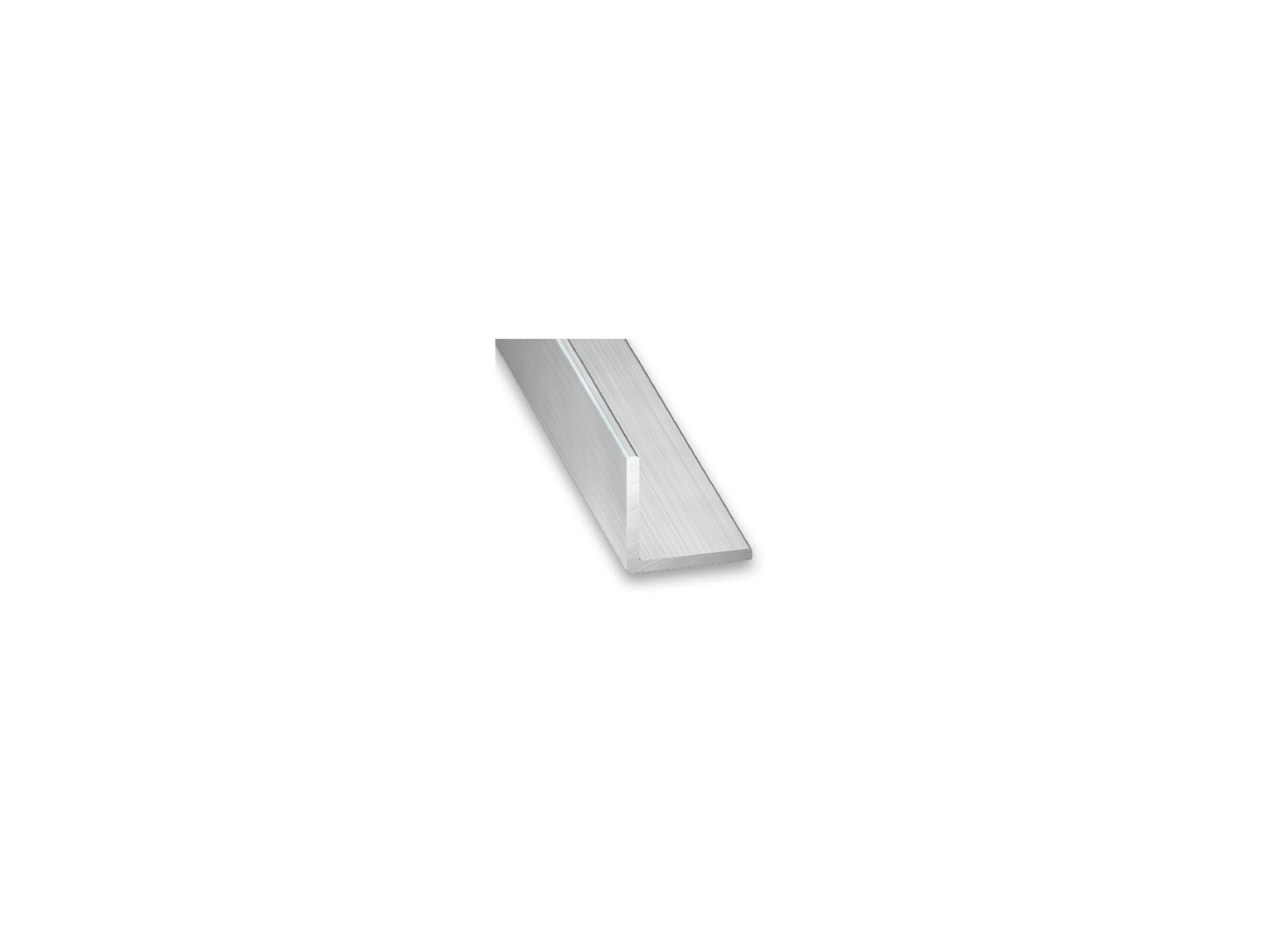 Cornière égale aluminium brut 30x30mm L.2,5m Ép.1,5mm