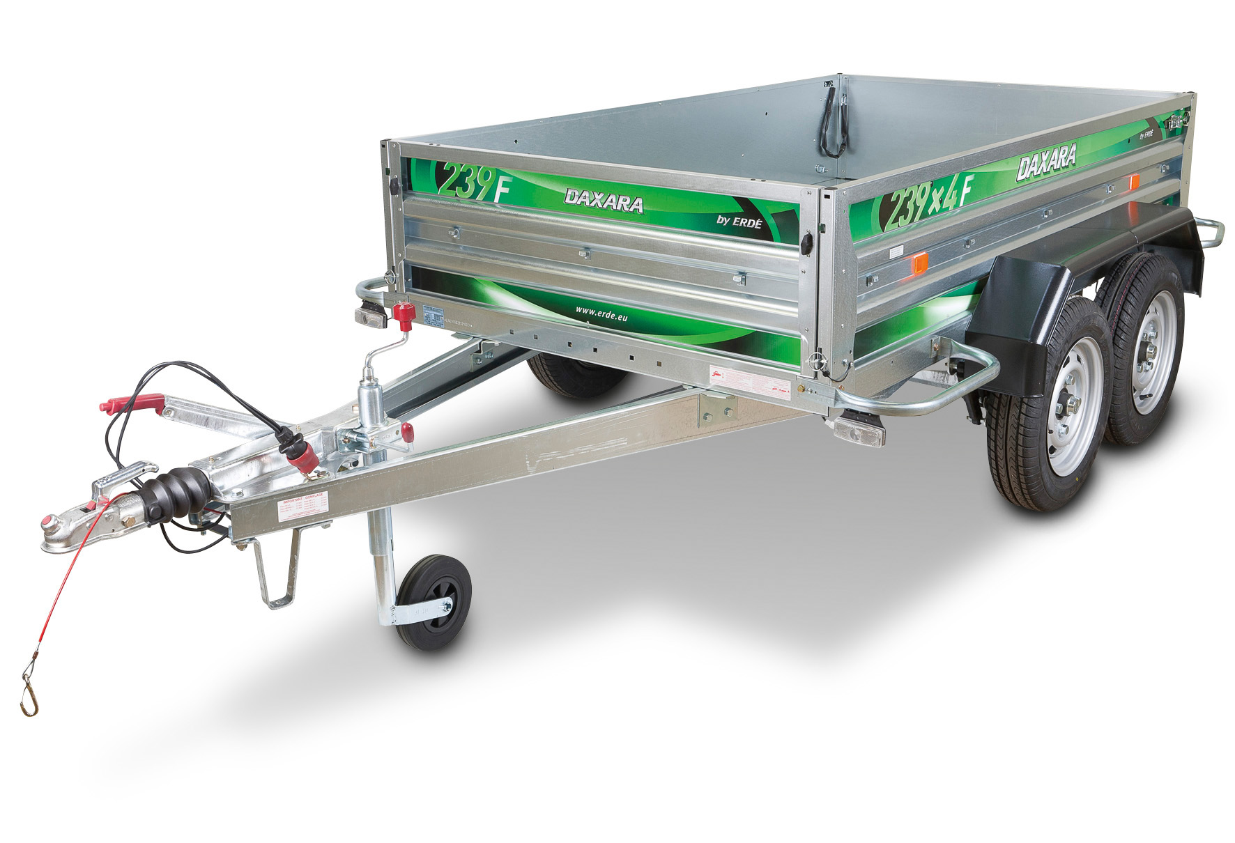Remorque double essieu DAXARA 239X4 L.3,27m 750kg