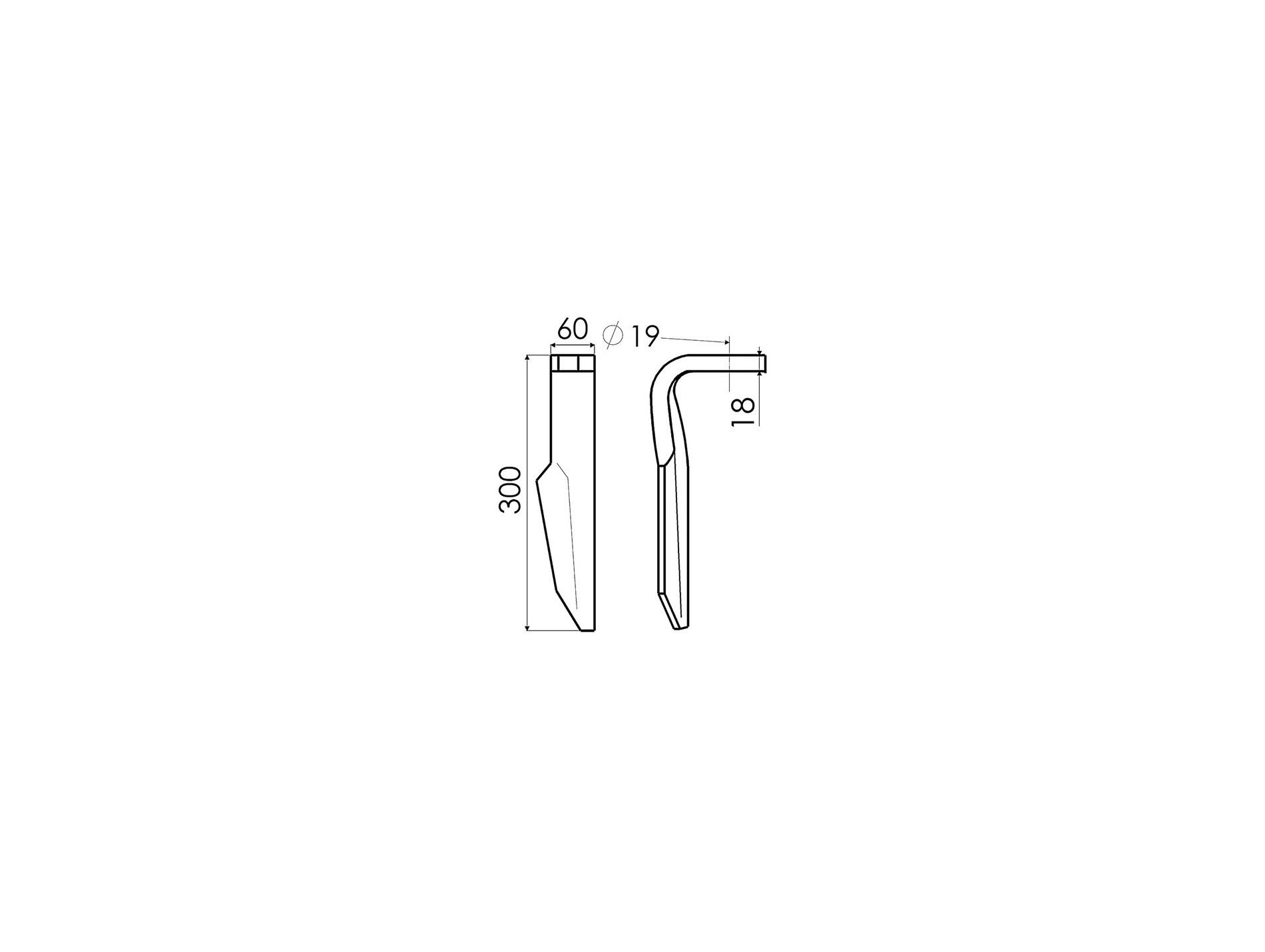 Dent rotative AMAZONE gauche adaptable ke303 954427