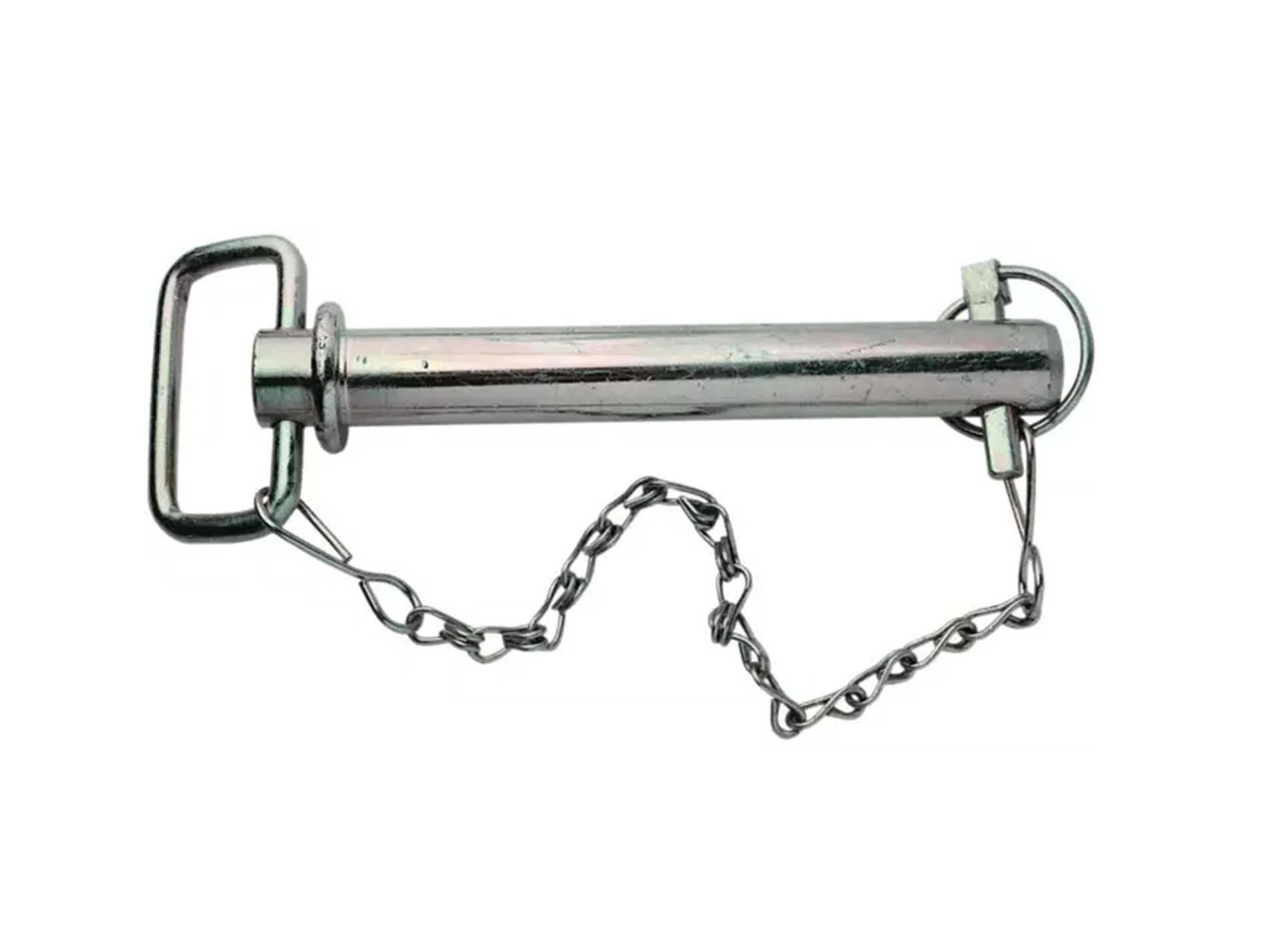 Broche d'attelage avec poignée et chaîne 32x190mm