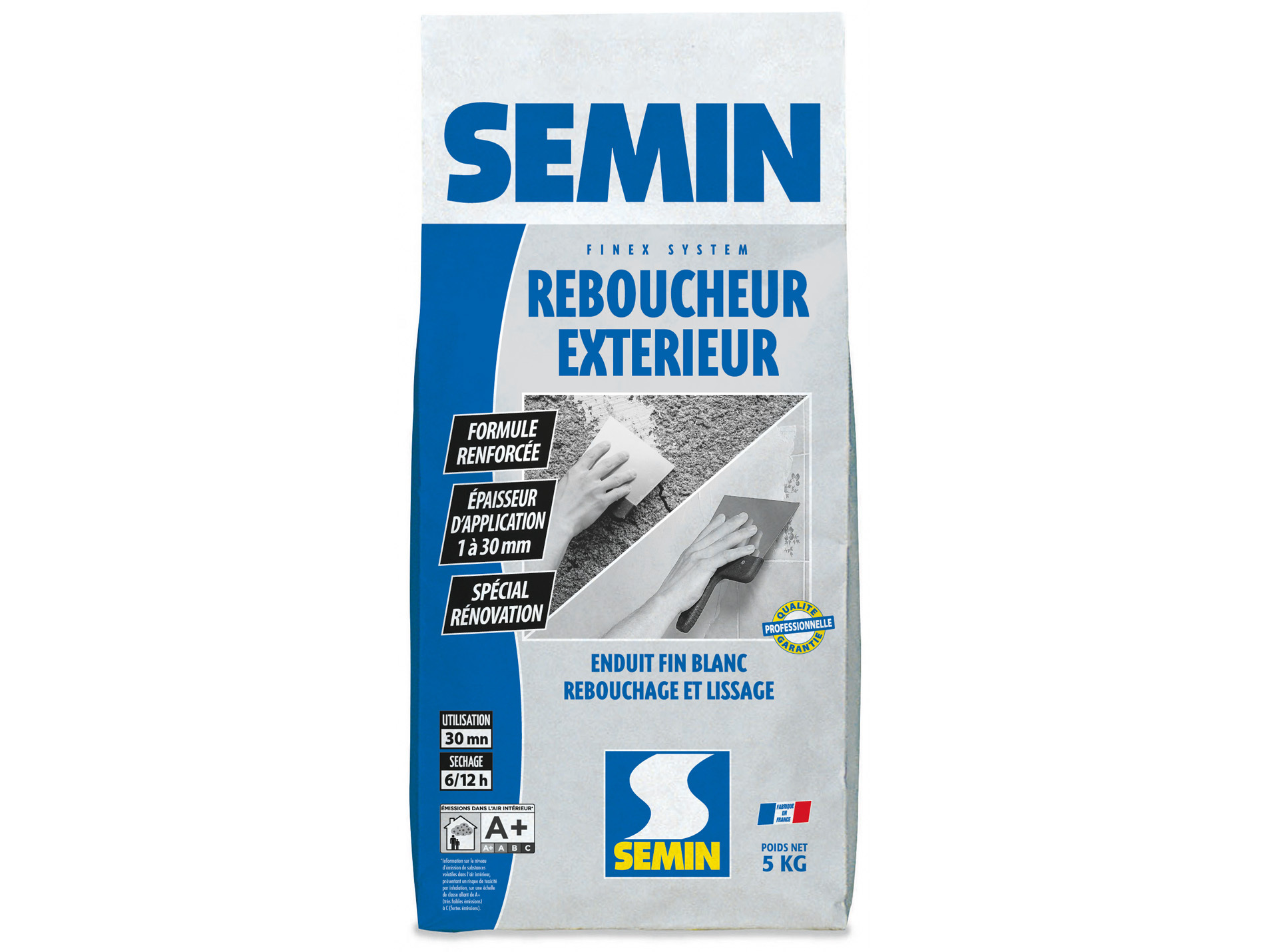 Enduit SEMIN de réparation intérieur/extérieur 5kg