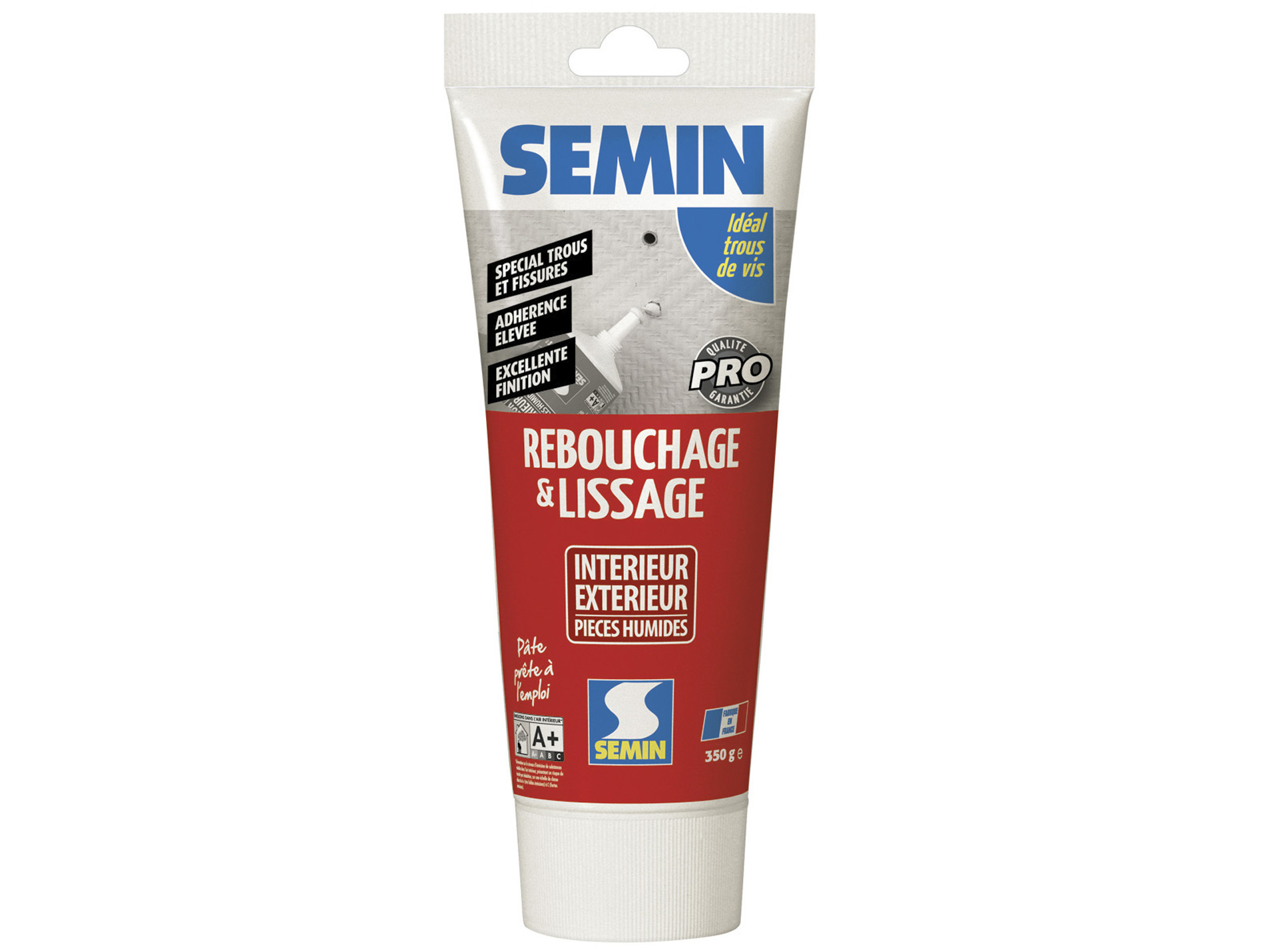 Enduit SEMIN de rebouchage/lissage intérieur/extérieur 350g