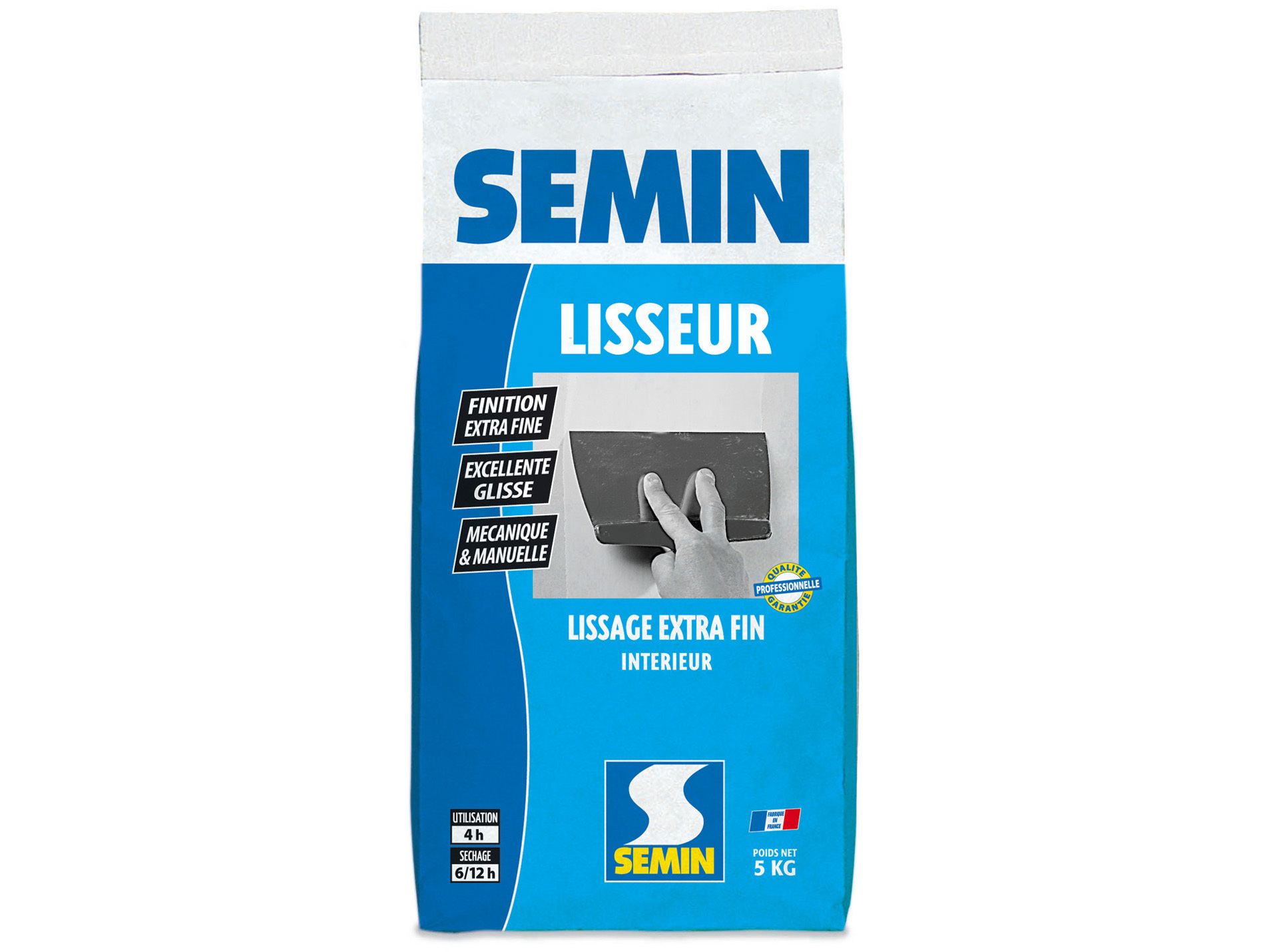 Enduit SEMIN de finition extra fin en poudre 5kg