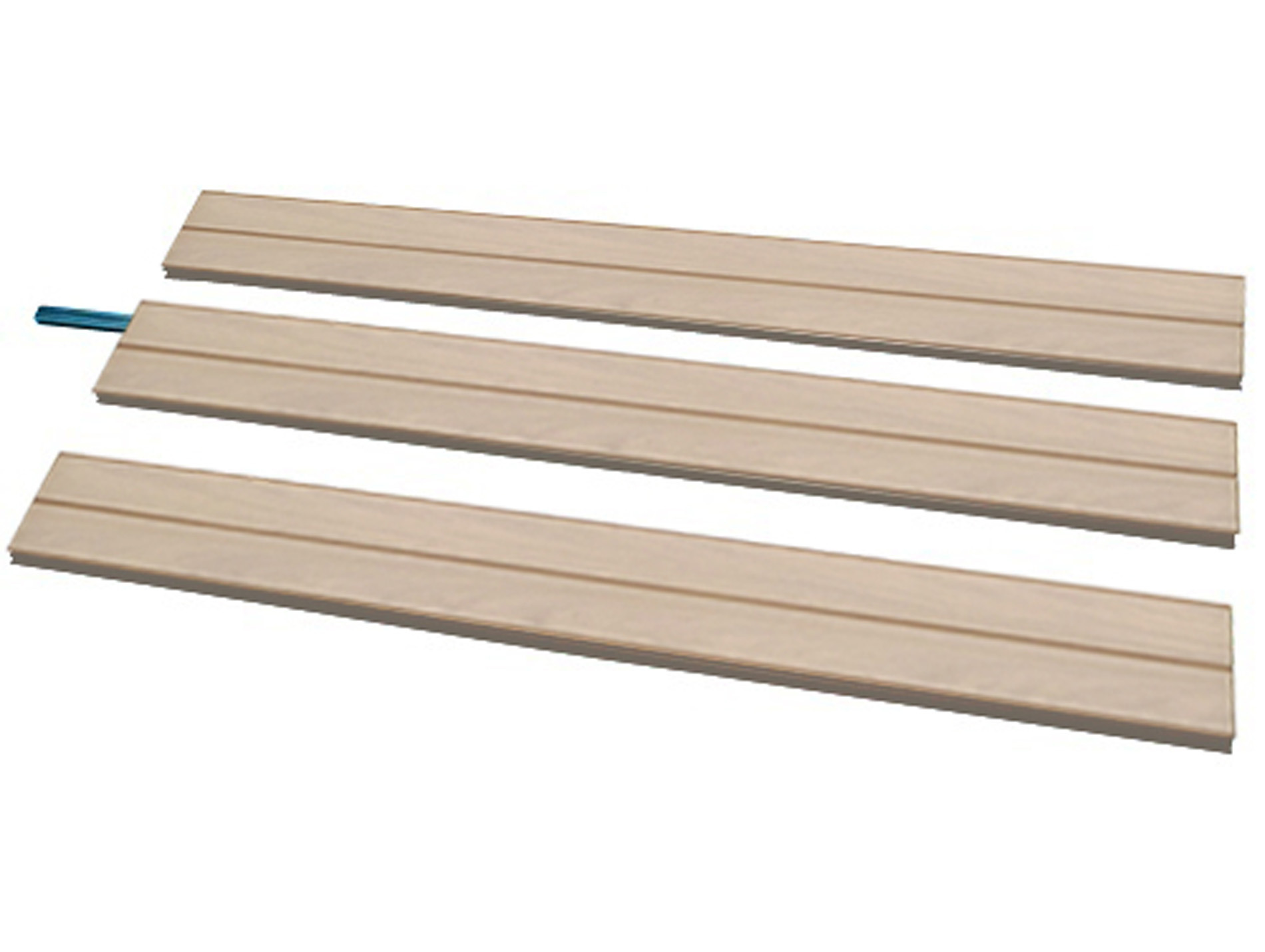 Pack 3 lames clôture Boréale Original 3,1x20cm L.1,95m moka