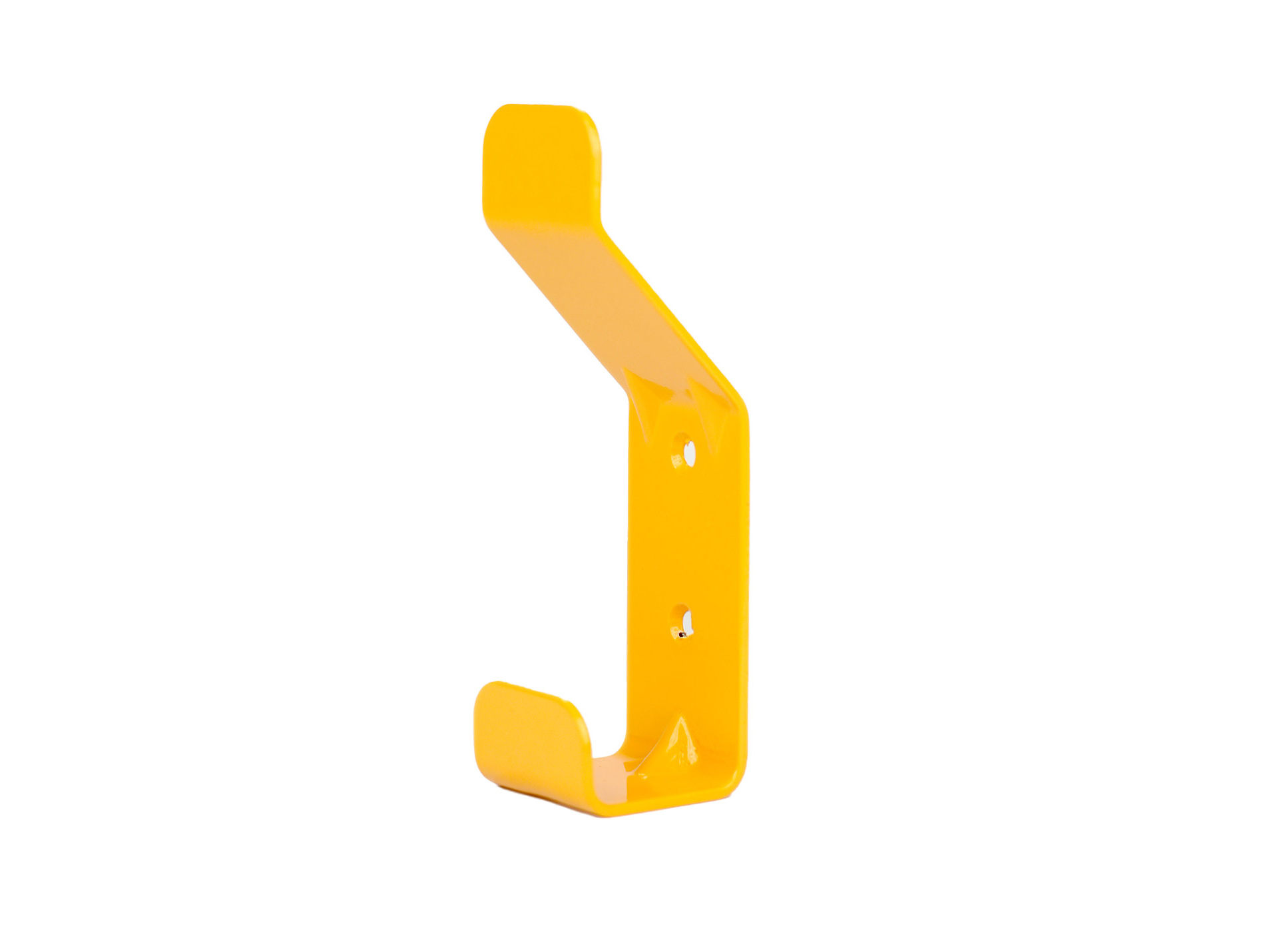 Patère basique 1 crochet acier jaune