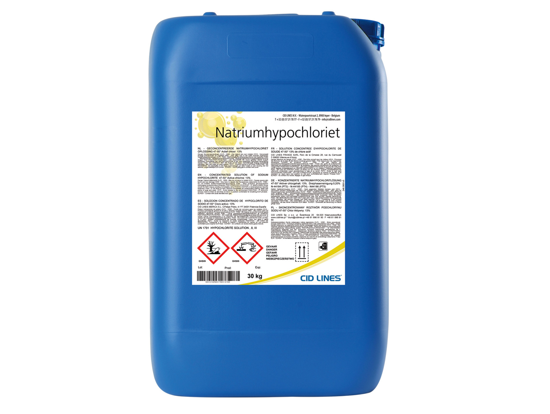 Javel CID LINES professionnelle 30kg