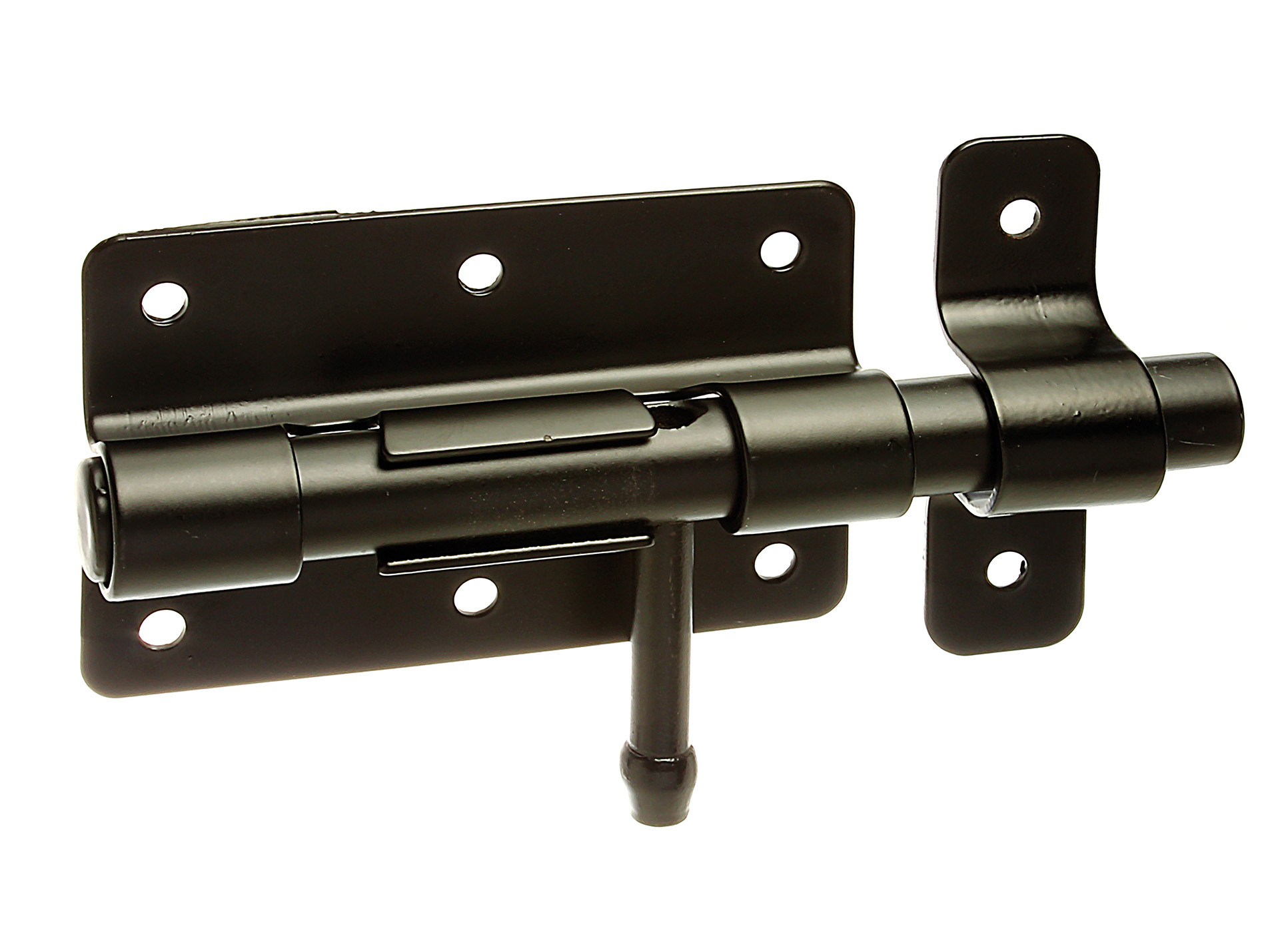 Verrou de box bouton noir 130mm ø13,5mm GAH ALBERTS