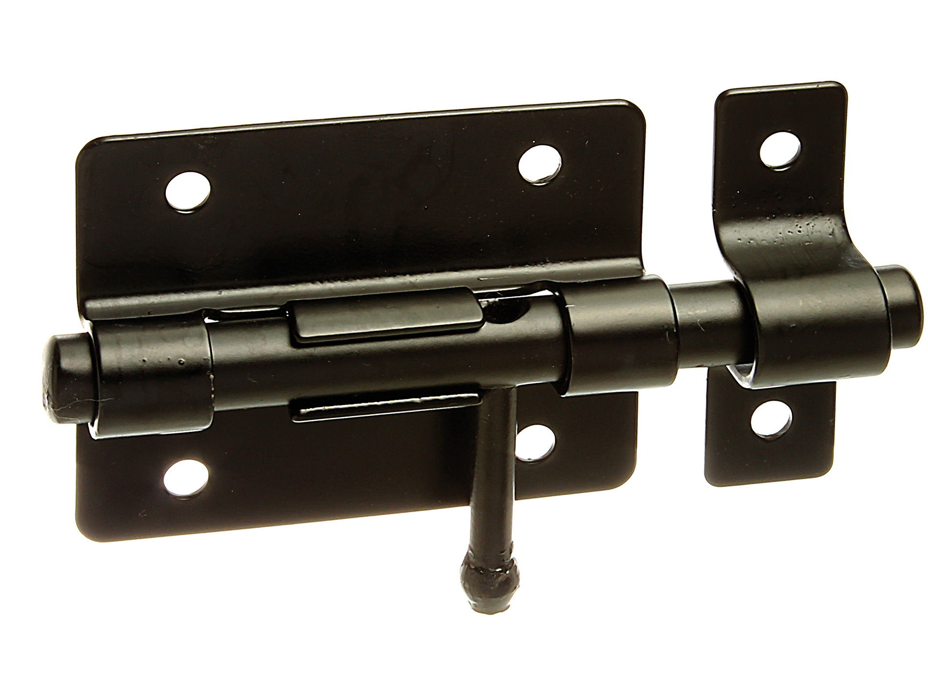 Verrou de box bouton noir 100mm ø9,5mm GAH ALBERTS