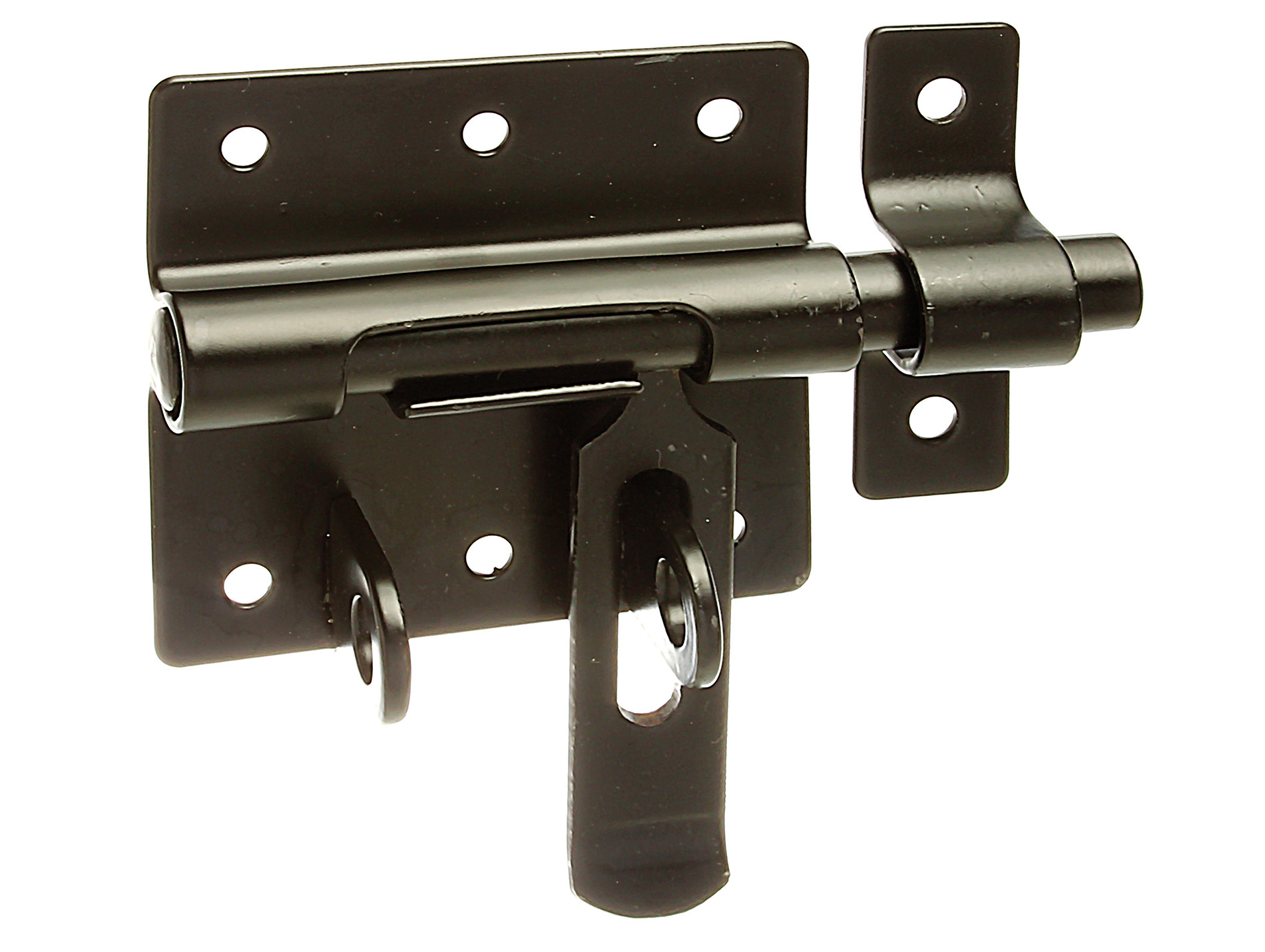 Verrou de box porte-cadenas noir 116mm ø11,5mm GAH ALBERTS