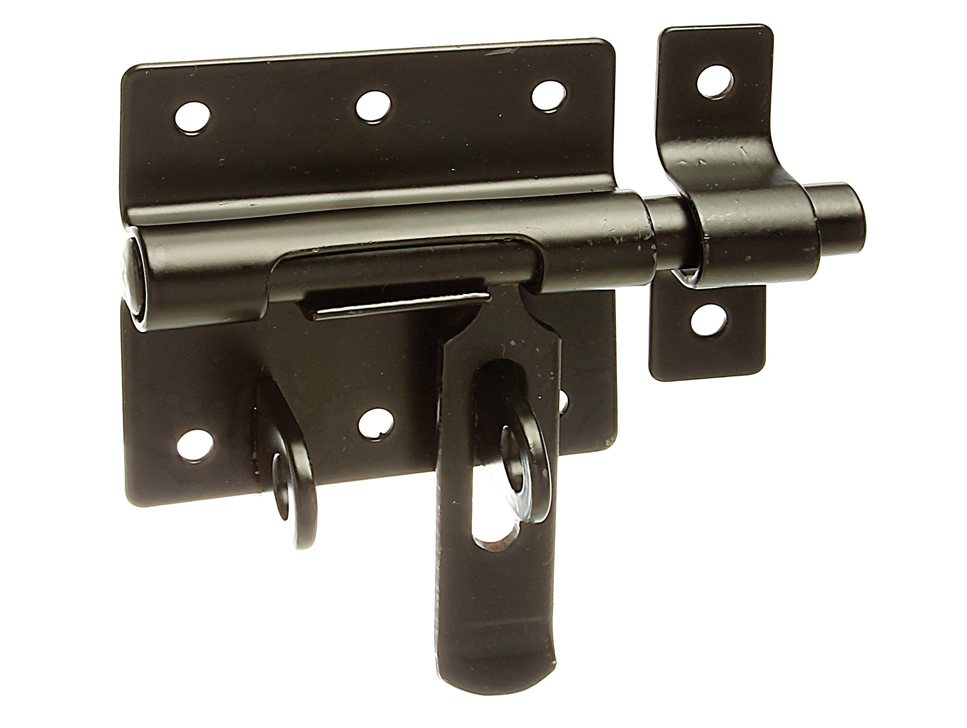 Verrou de box porte-cadenas noir 130mm ø13,5mm GAH ALBERTS