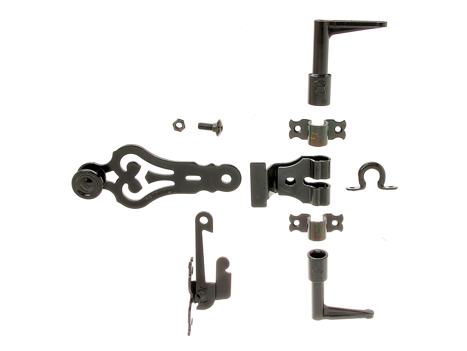 Kit d'accessoires pour espagnolette de volet ronde